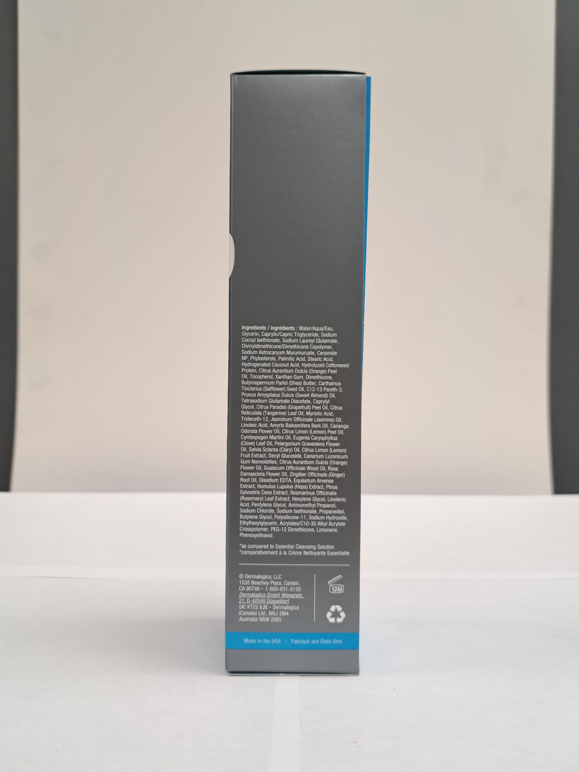 Light Gray Dermalogica Intensive Moisture Cleanser (10 Fl Oz) Hydrating Face Wash for Dry Skin - Cleans Skin Leaving it Feeling Smoother, Softer, and More Luminous