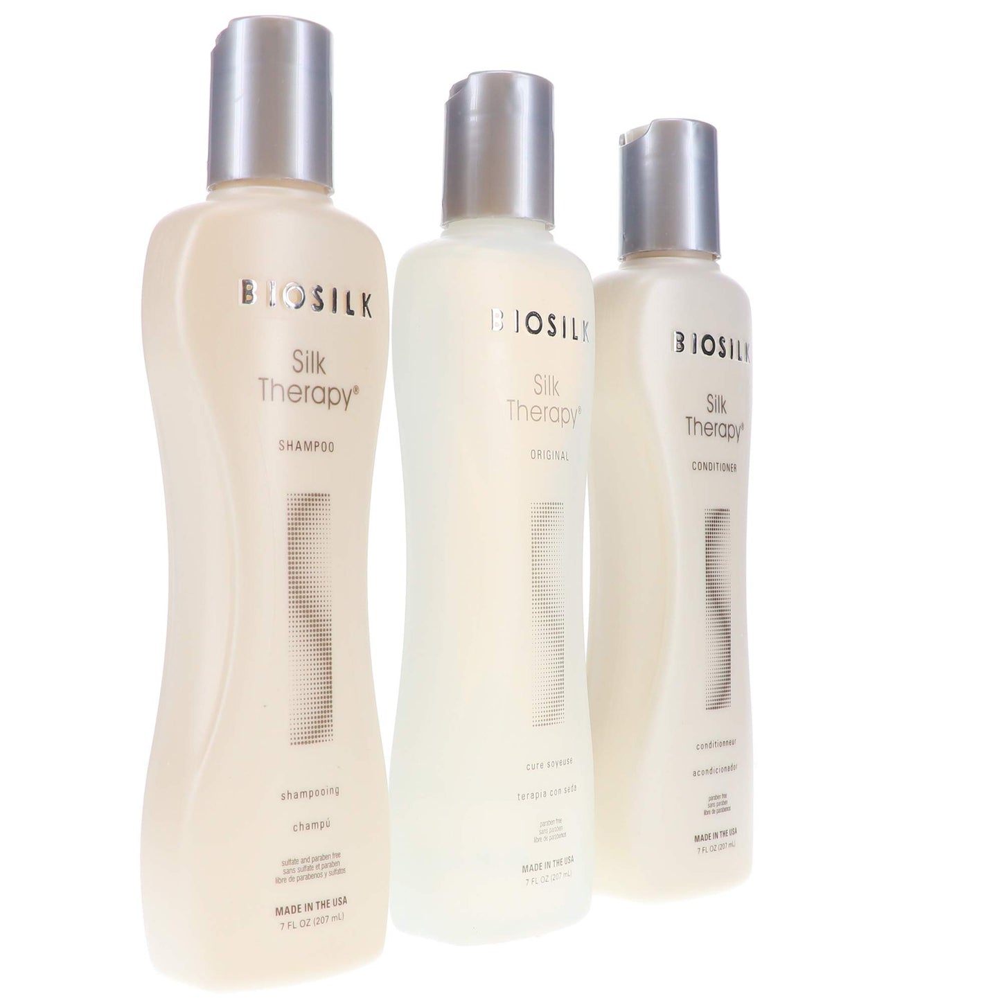 White Smoke BioSilk Therapy Trio Shampoo Conditioner Original, 7 Fl Oz (Pack of 3)
