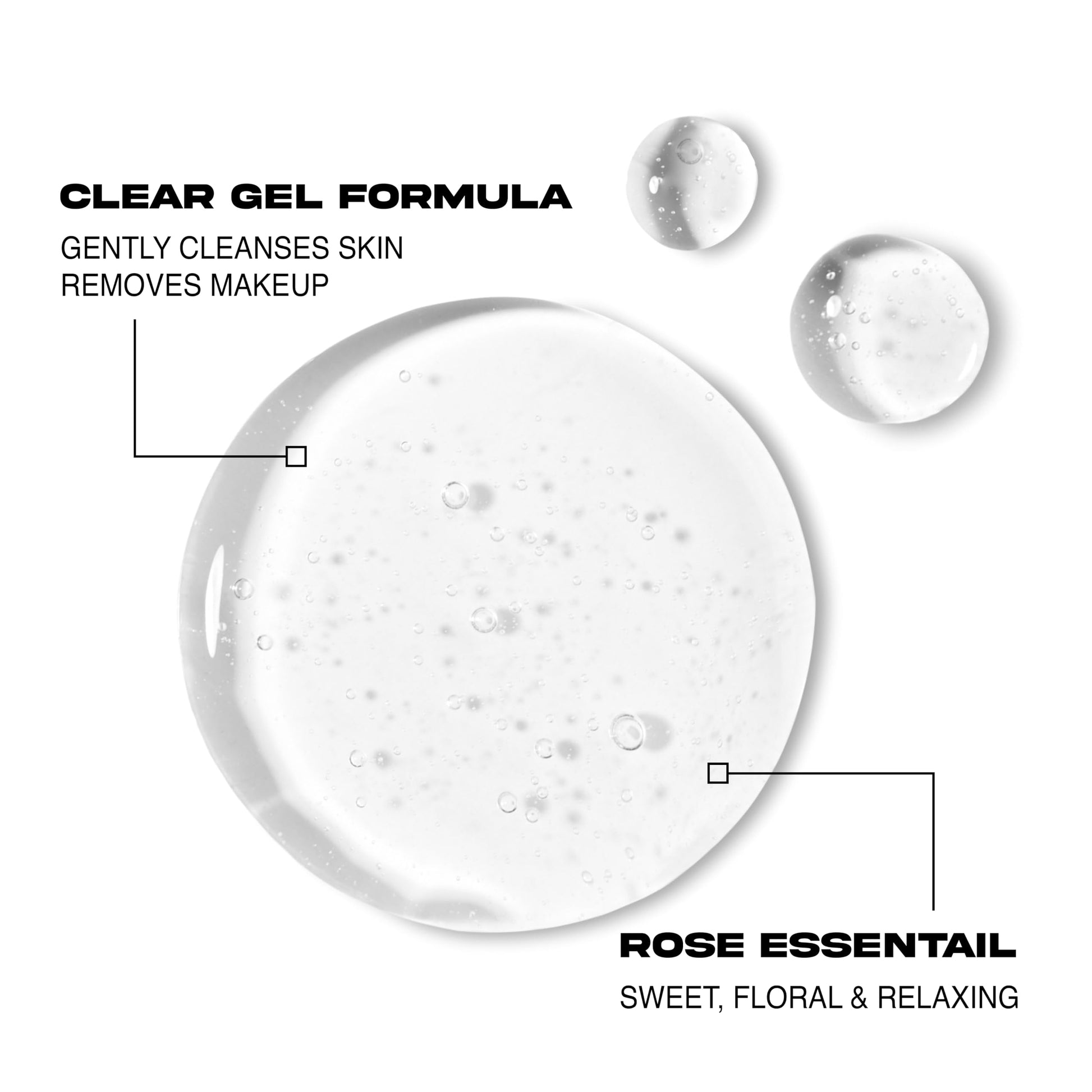 White Smoke All About Clean 2-in-1 Makeup Removing Makeup Cleanser 3.38 oz | Gentle Face Cleanser, Toner & Eyes Makeup Remover | Rose essentials for All skin types | 24 hour flawless | Gel based formula