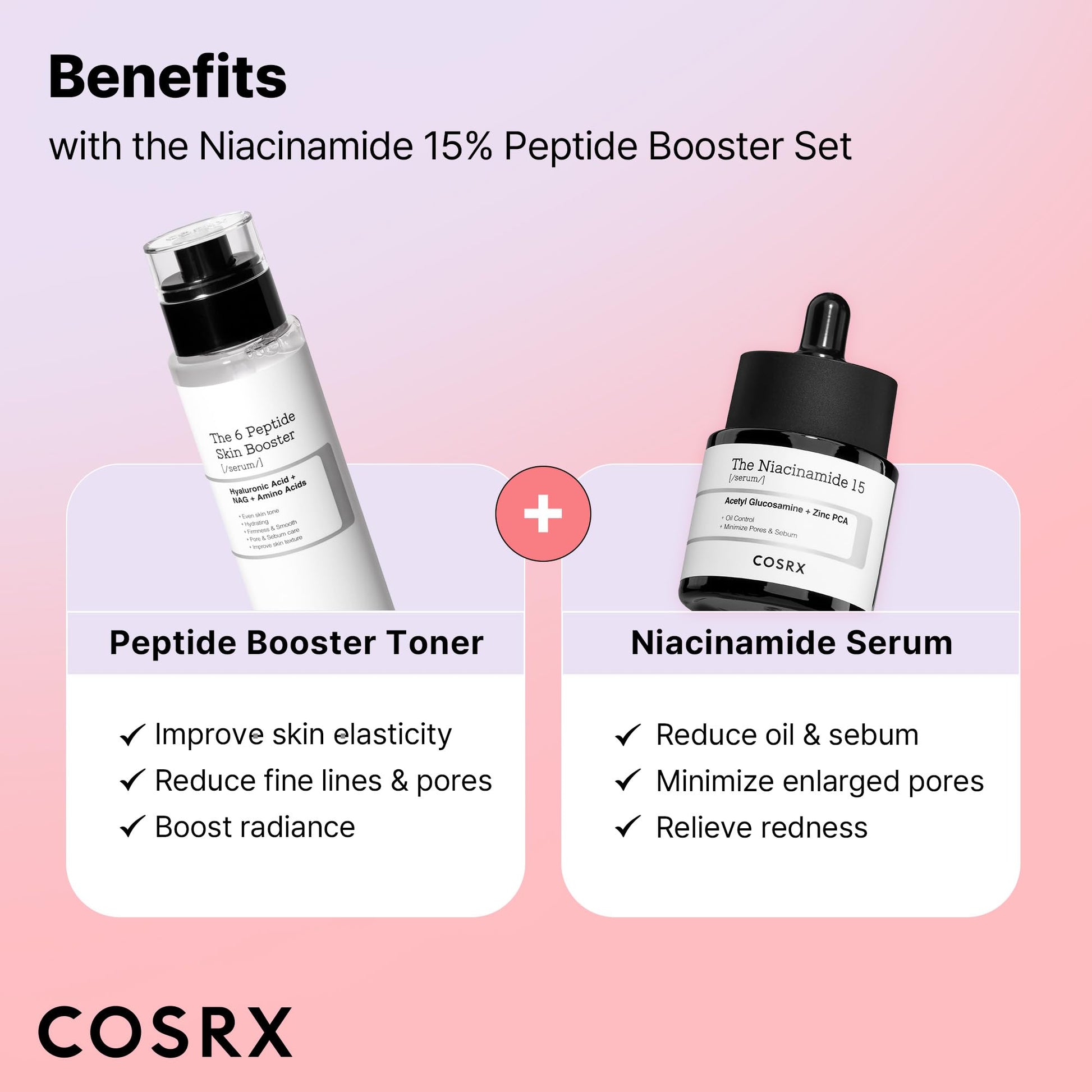 White Smoke COSRX Vitamin C 23% Peptide Booster Set - Amazon Exclusive - Korean Skin Care, Gift Sets, Vitamin C Serum, Face Serum