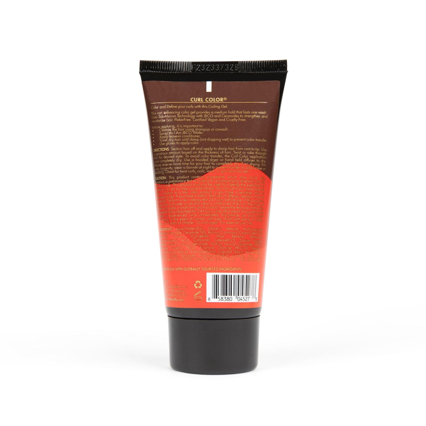White Smoke As I Am Curl Color - Hot Red - 3 oz - Temporary Color & Curling Gel - Medium Hold - Vegan & Cruelty Free