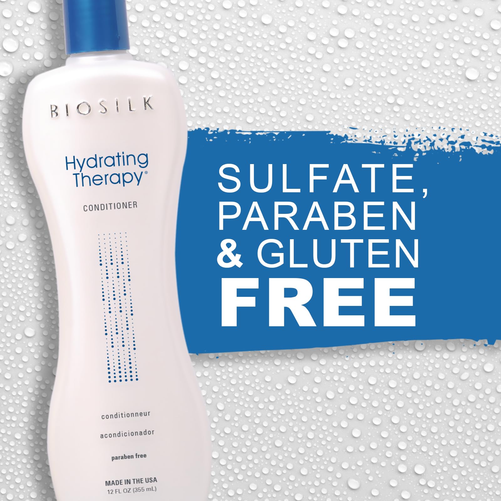 Lavender BioSilk Hydrating Conditioner, Replenishes Moisture For Strong & Smooth Hair, Sulfate, Paraben, & Cruelty-Free, 12 Oz