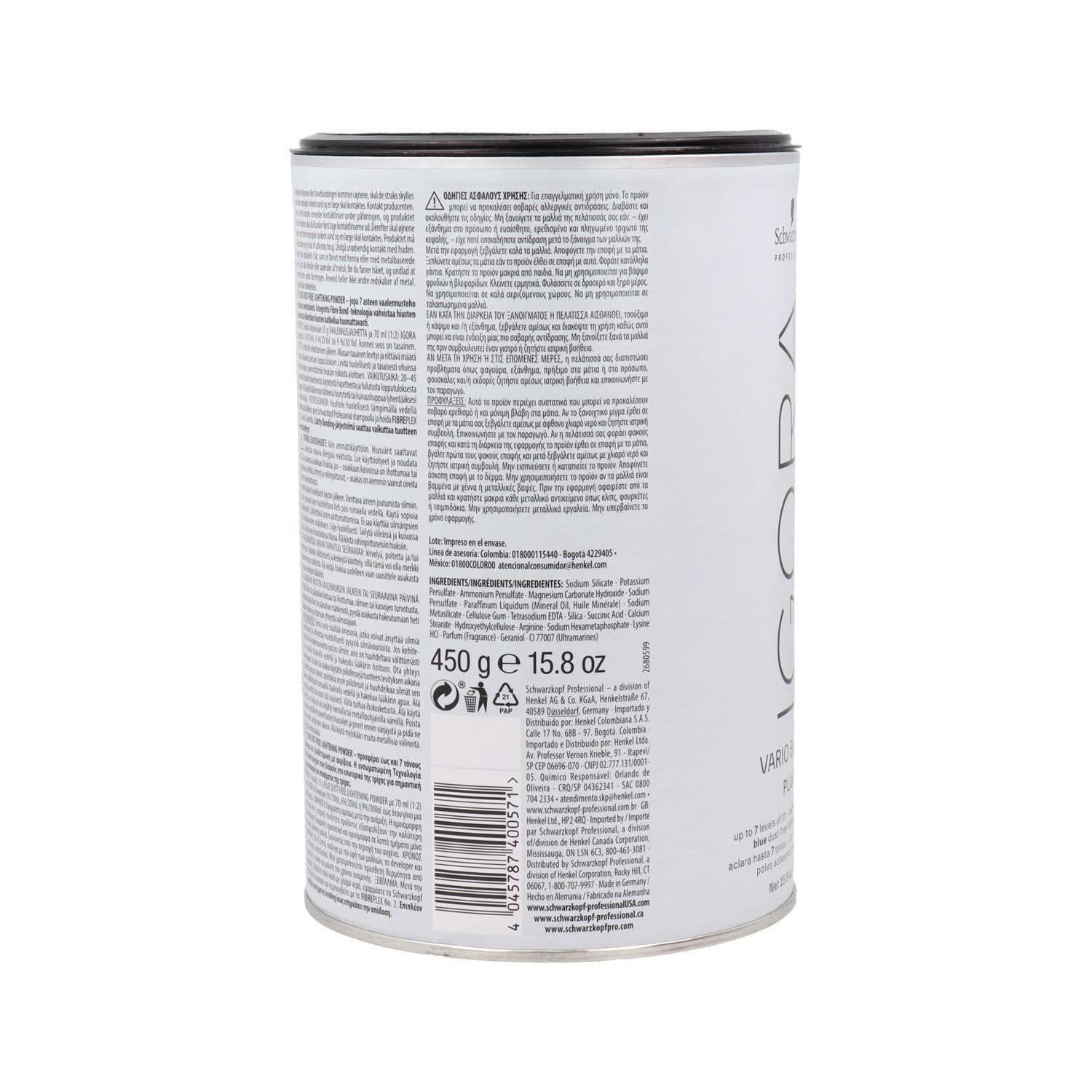 Gray Schwarzkopf Professional IGORA Vario Blond Plus Powder 15.8 oz