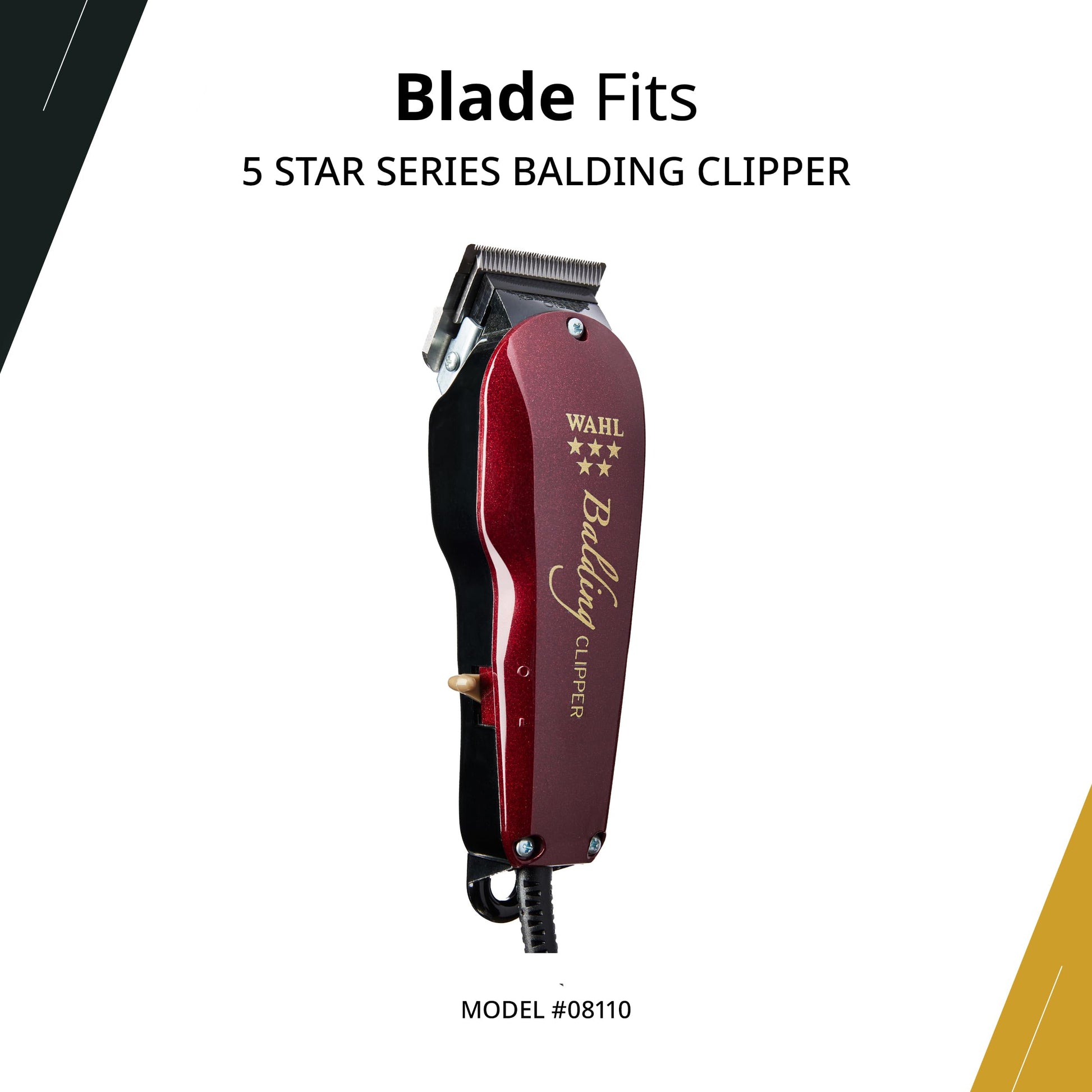 White Smoke Wahl Professional Balding Blade 6X0 Ultra Close Replacement For 5 Star Balding Clipper