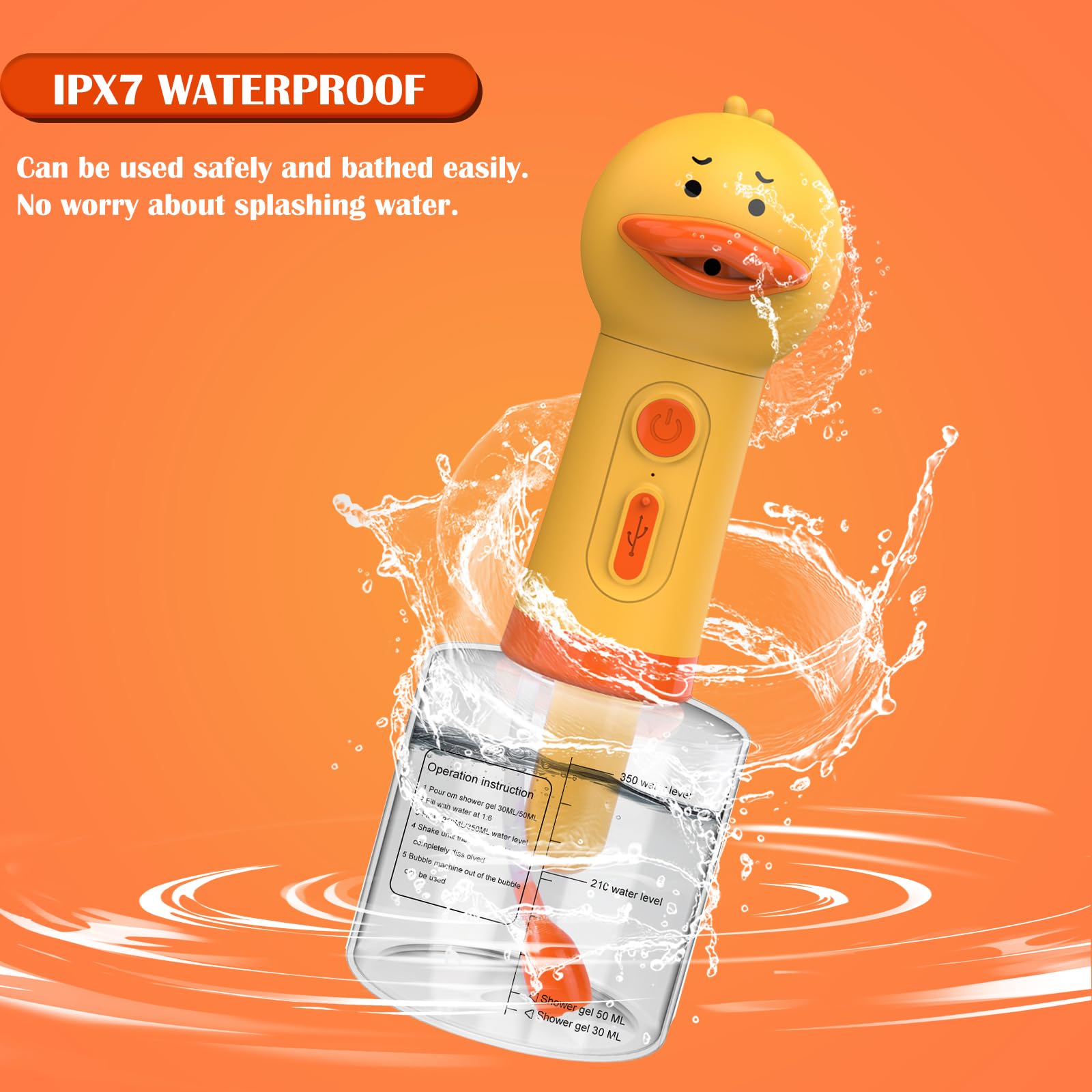 Coral Katoggy Electric Foaming Shampoo Dispenser for Dog and Cat Bathing, Rechargeable Soap Dispenser for Pet Bathing, Bathroom, Kitchen Sink, Toilet Cleaning