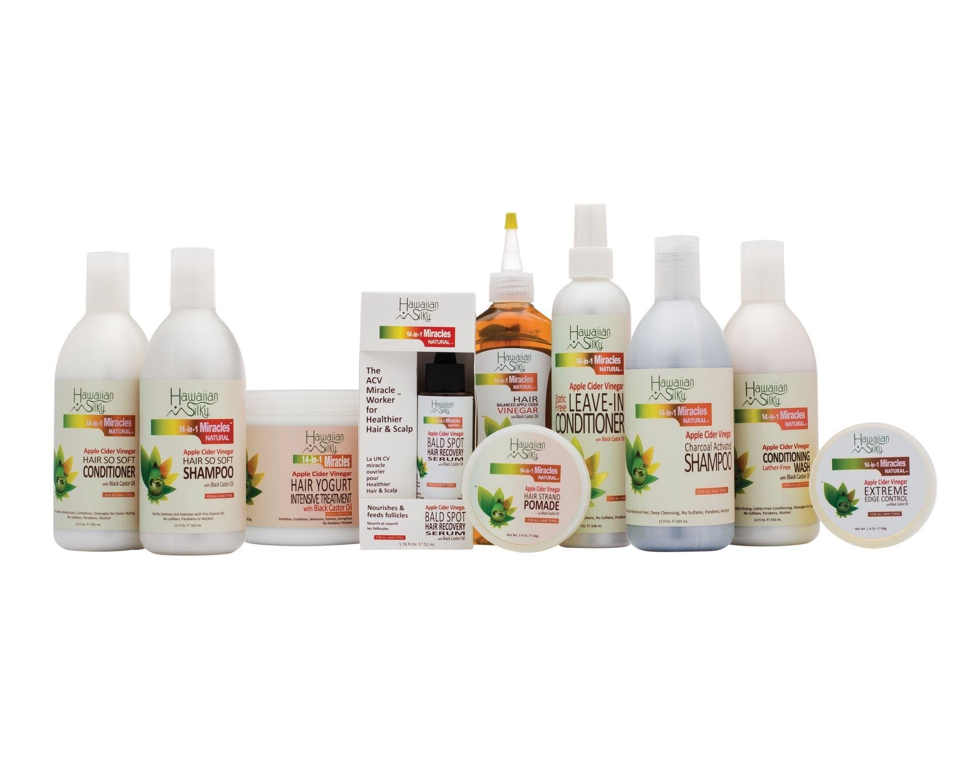 White Smoke Hawaiian Silky Hawaiian silky 14-in-1 miracles extreme edge control 2.4 ounce, White, 2.4 Ounce