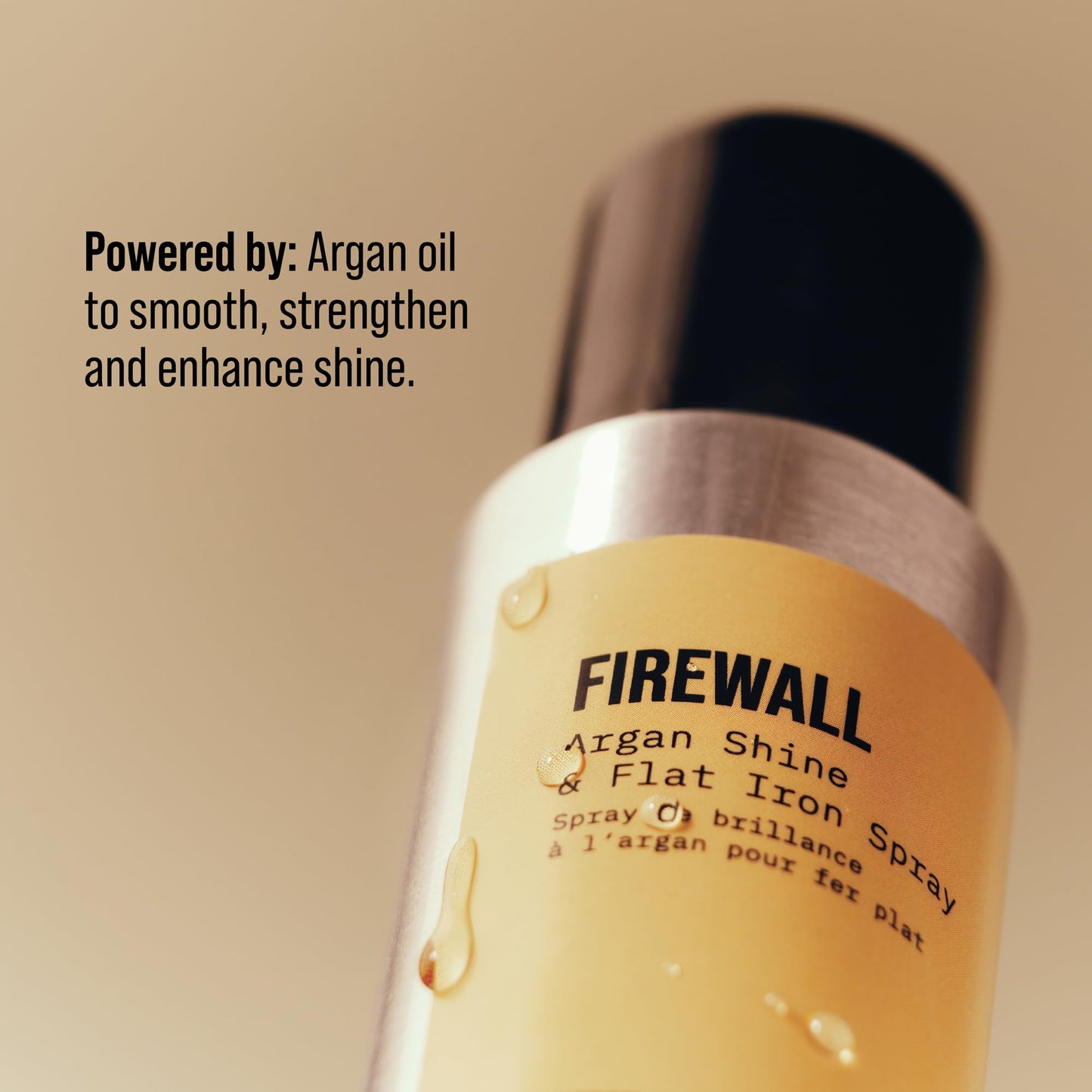 Rosy Brown AG Care Firewall Argan Shine & Flat Iron Spray Heat Protectant and Maximum Shine Spray, 5 Oz