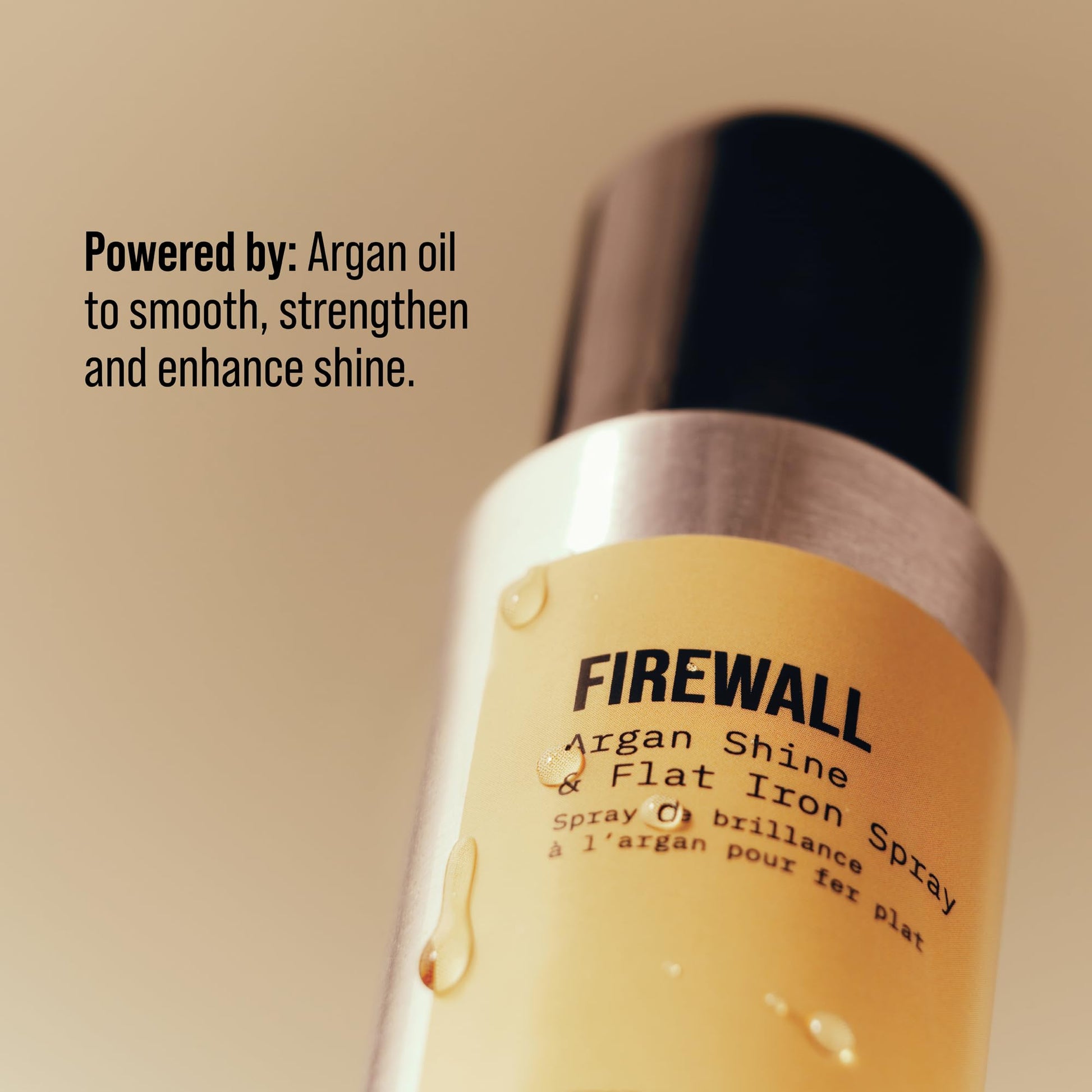 Rosy Brown AG Care Firewall Argan Shine & Flat Iron Spray Heat Protectant and Maximum Shine Spray, 5 Oz