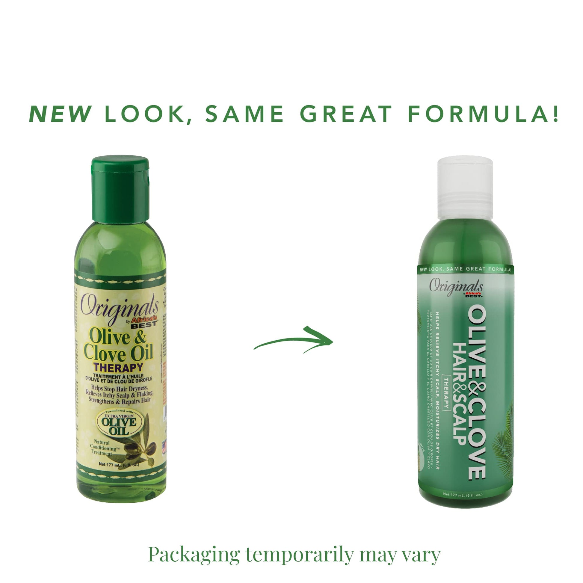 White Smoke Originals by Africa's Best Olive & Clove Oil Therapy, Natural Treatment That Helps Repair Dry, Weak or Brittle Hair, Scalp Dryness, Itching and Flaking, 6 oz