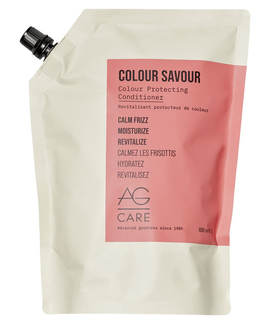 Light Gray AG Care Colour Savour Colour Protection Conditioner, Protection from Fading, Extending Colour Conditioner, 33.8 Fl Oz