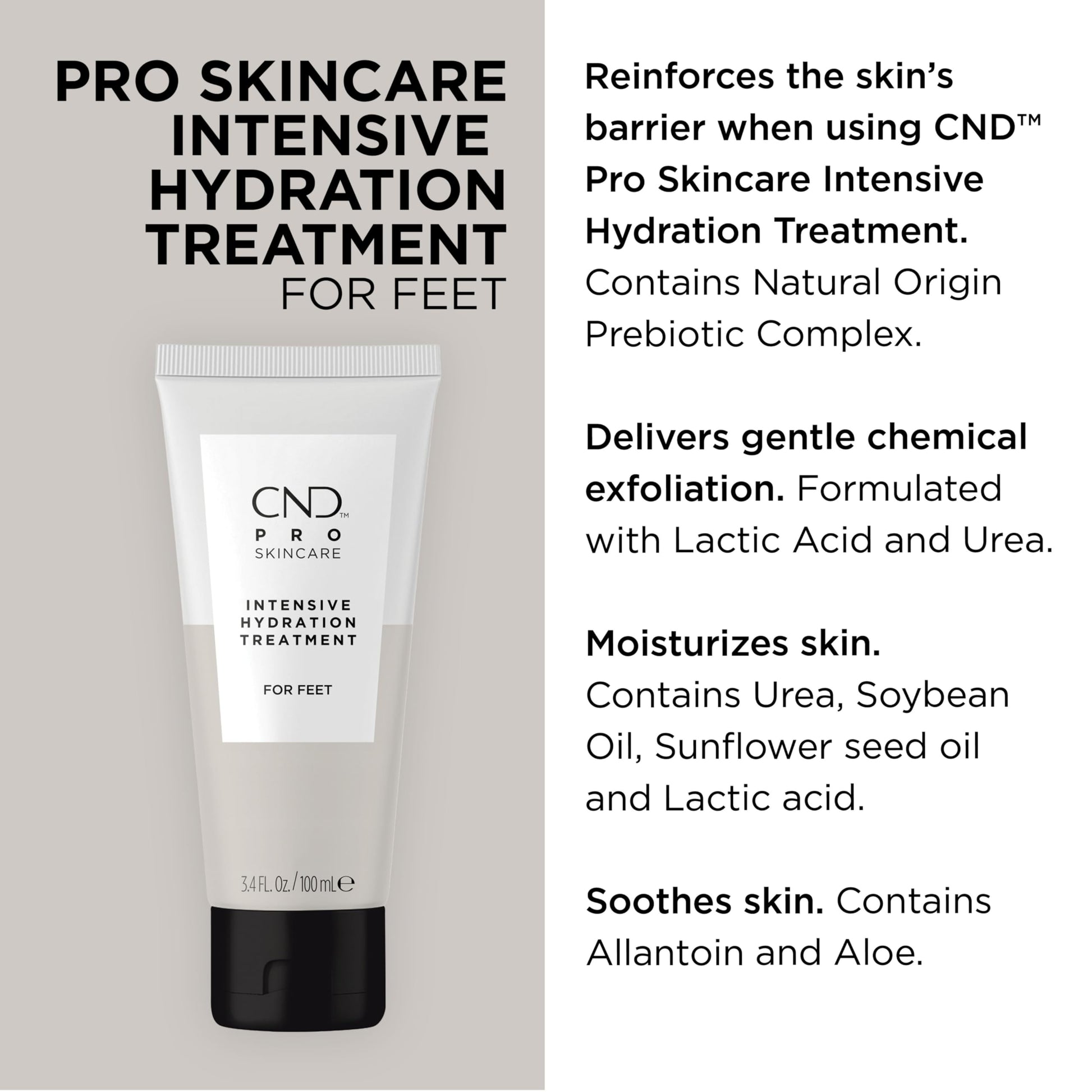 White Smoke CND PRO SkinCare Feet Intensive Hydration Treatment for Feet