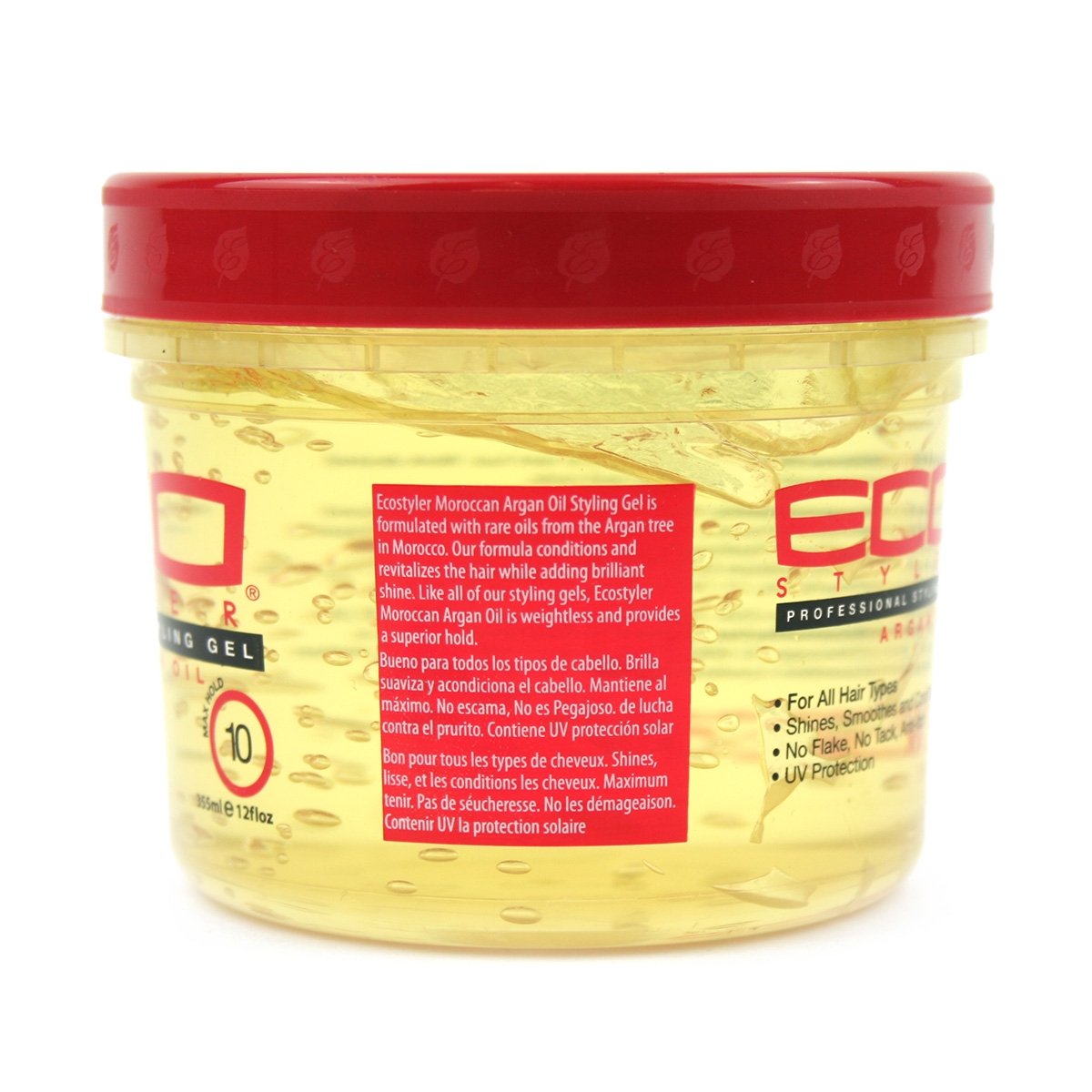 White Smoke Eco Styler Morrocan Argan Styling Gel 12oz Jar