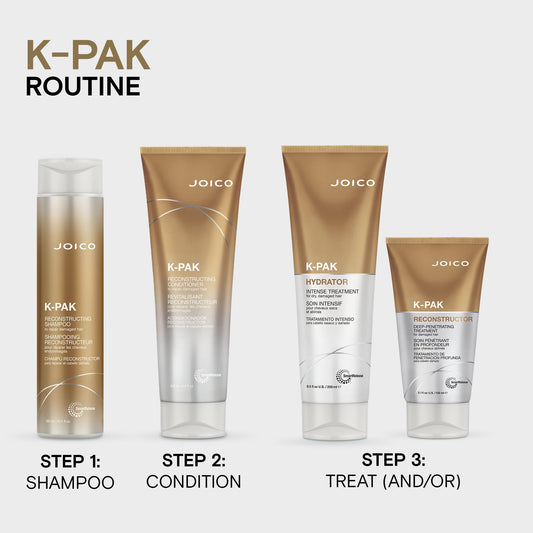 Lavender Joico K-PAK Reconstructor Deep-Penetrating Treatment | For Damaged Hair | Repair & Strengthen Strands | Rebuild & Fortify Damaged Hair | Improve Elasticity | With Keratin & Arginine | 5.1 Fl Oz