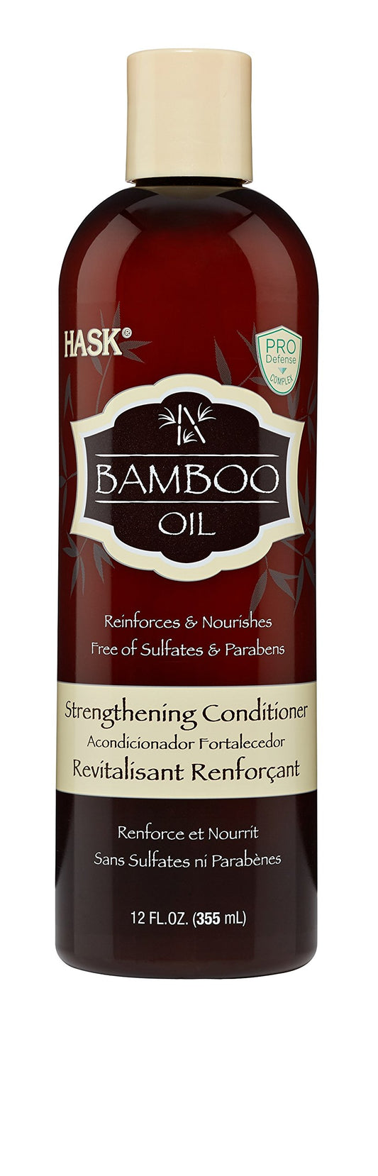 White Smoke Hask Hask Bamboo Strengthening Conditioner 12 Oz, 12 Oz