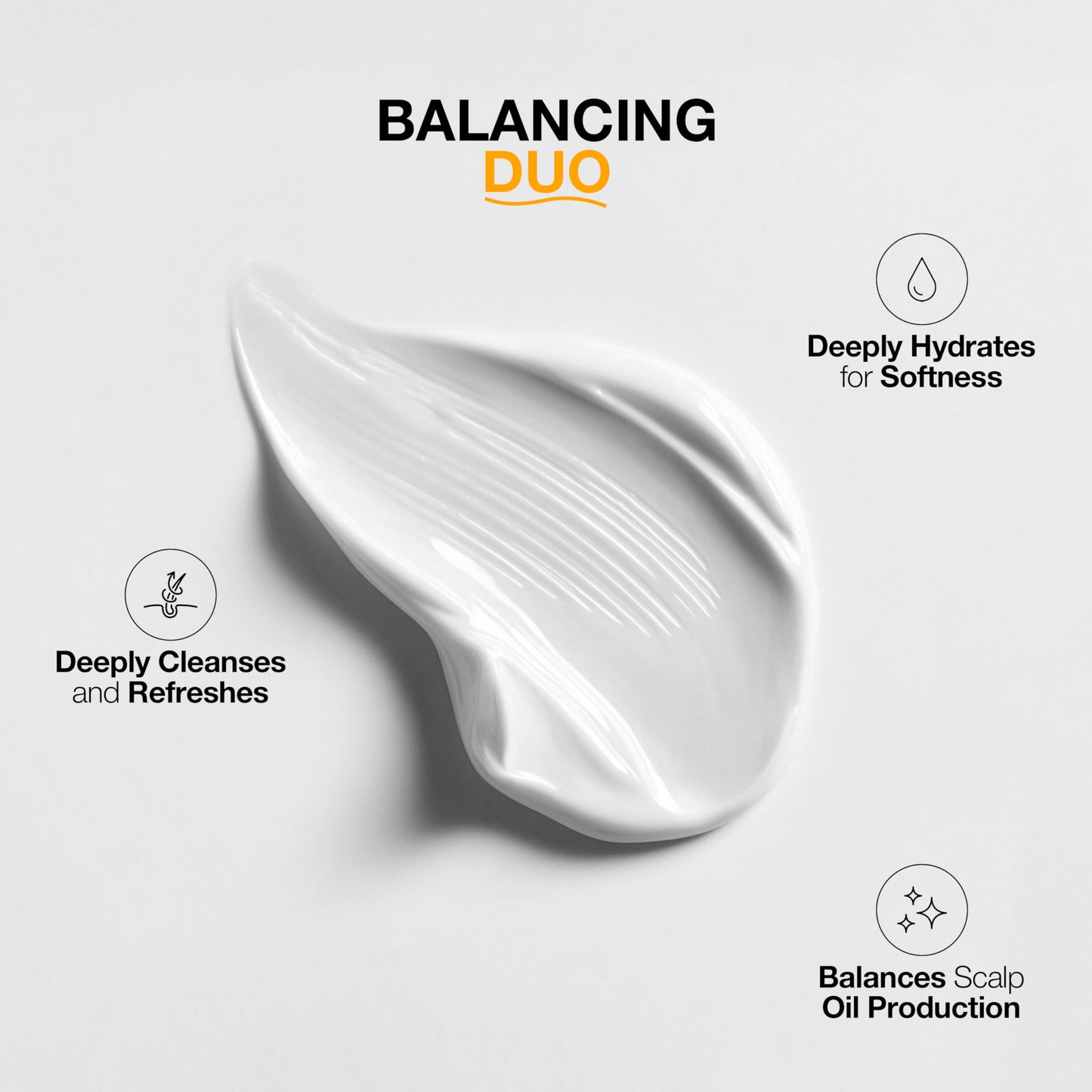 Lavender GK HAIR Balancing Shampoo and Conditioner Set for Oily Hair Upto 72-Hour Freshness Best Shampoo and Conditioner for Greasy Scalp Build Up Dirt, Skip the Daily Wash, Gentle Fragrance 10.1 Fl Oz