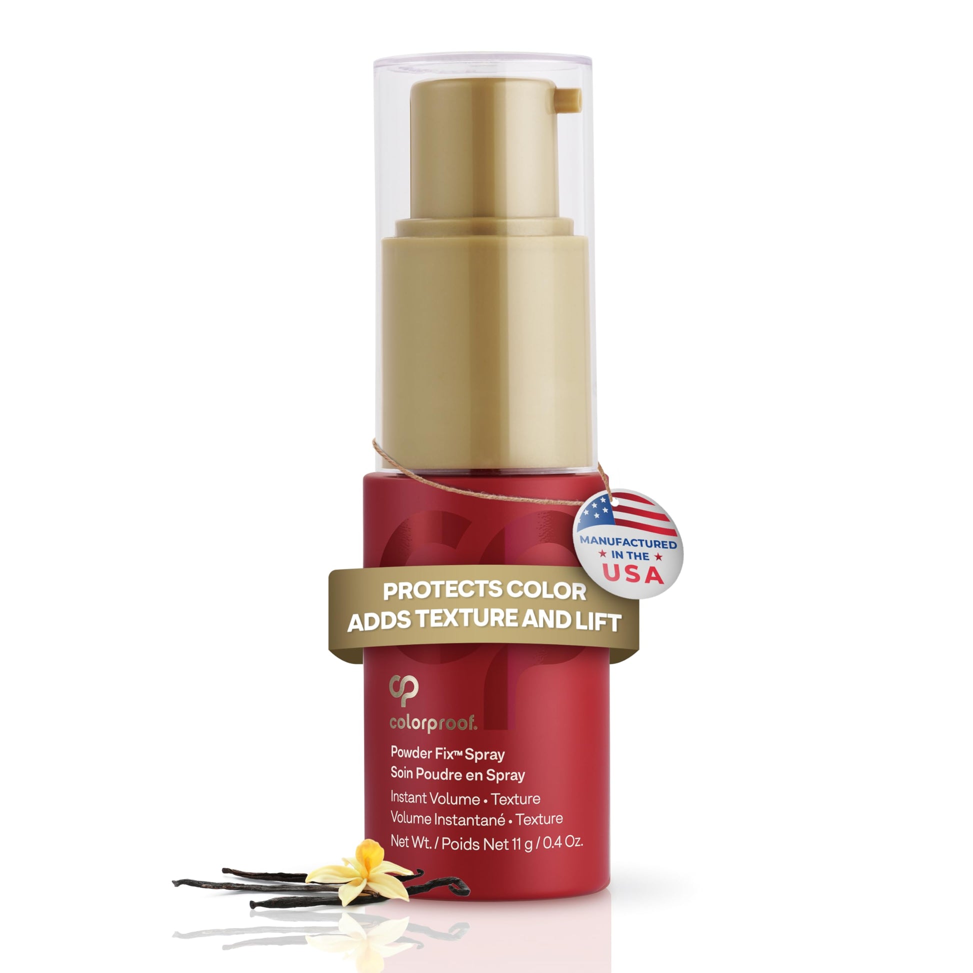 White Smoke Colorproof Volume Hair Powder Spray 0.4 Fl. Oz. Talc Free Powder Texture Spray, Madagascar Vanilla Scent