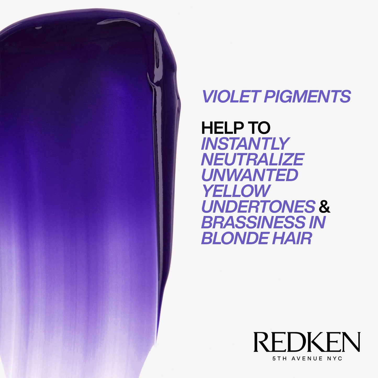 White Smoke Redken Blondage Express Anti-Brass Mask For Blonde & Highlighted Hair - Ultra-Pigmented Purple Mask For Blonde Hair, 8.5 Fl Oz