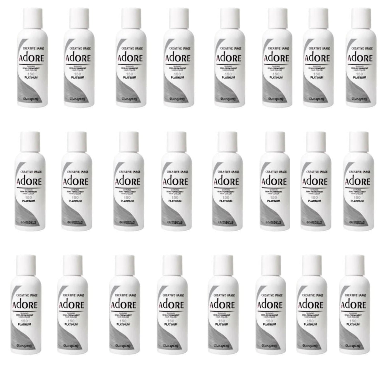 White Smoke Adore Semi Permanent Hair Color - Vegan and Cruelty-Free Hair Dye - 4 Fl Oz - 155 Titanium (Pack of 1)