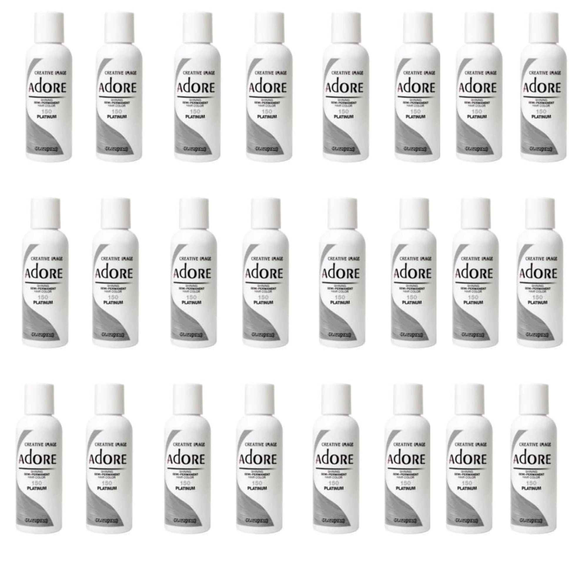White Smoke Adore Semi Permanent Hair Color - Vegan and Cruelty-Free Hair Dye - 4 Fl Oz - 155 Titanium (Pack of 1)