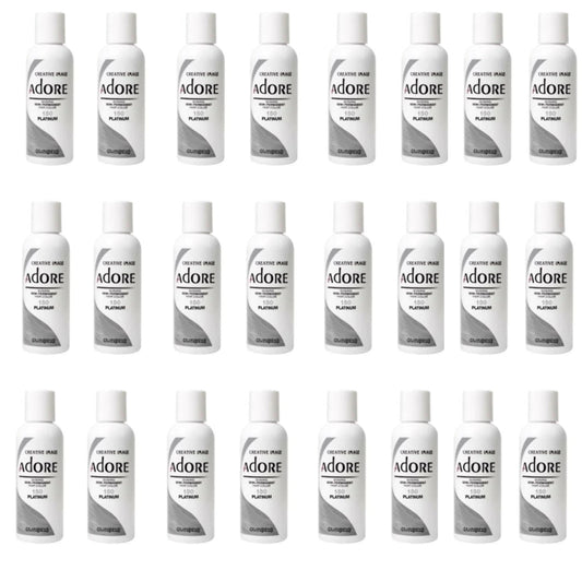 White Smoke Adore Semi Permanent Hair Color - Vegan and Cruelty-Free Hair Dye - 4 Fl Oz - 155 Titanium (Pack of 1)