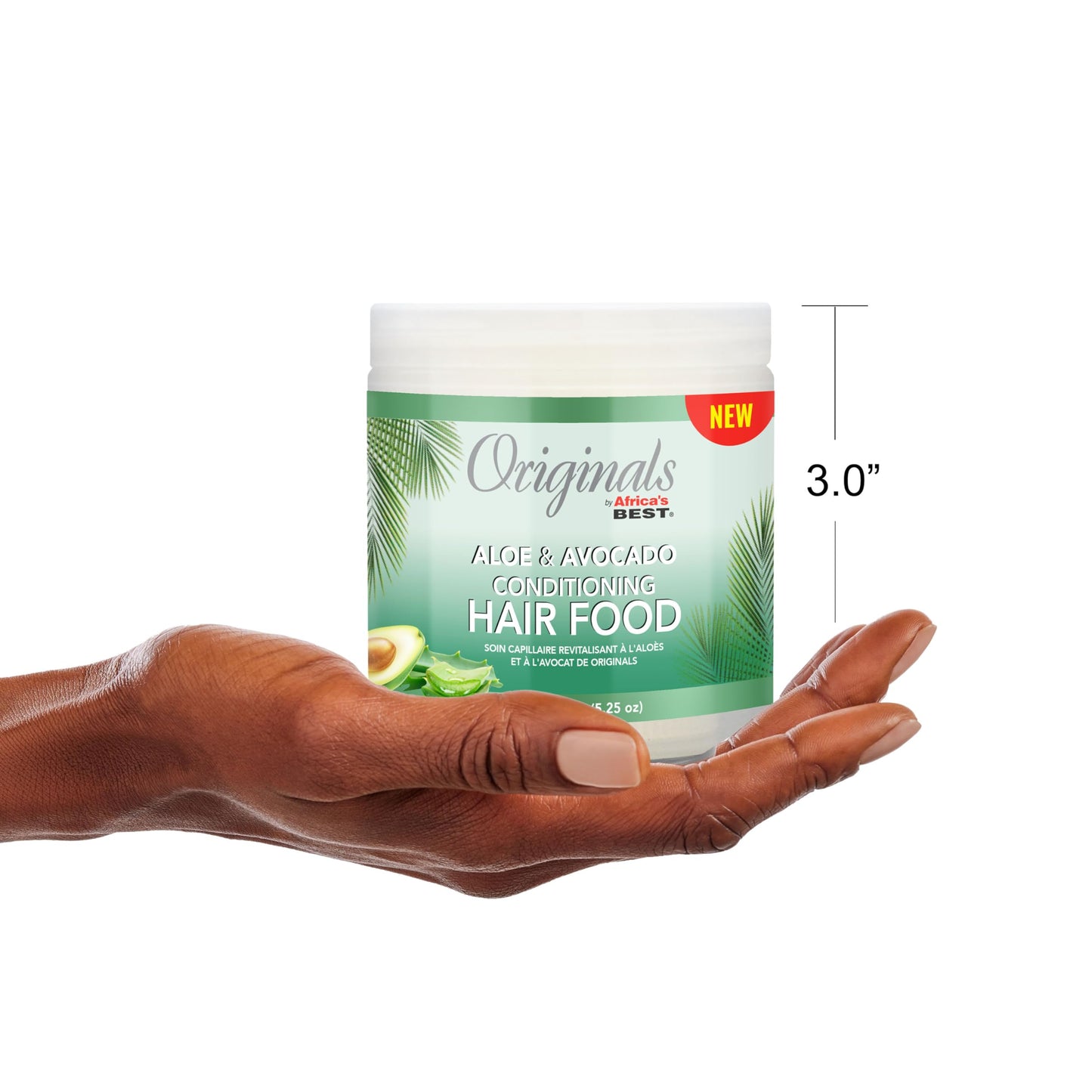 White Smoke Originals by Africa's Best Aloe & Avocado Conditioning Hair Food - for Brittle, Dry Hair, 5.25 oz