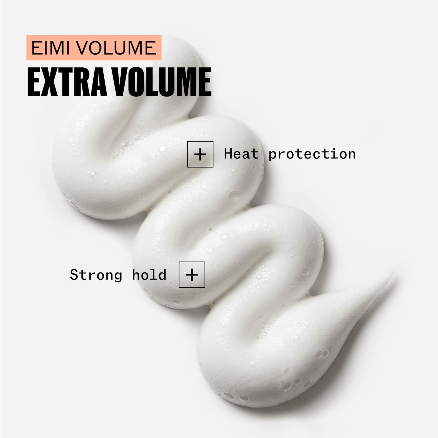 White Smoke Wella Professionals EIMI Extra Volume | Strong Hold Volumizing Hair Styling Mousse | Adds Volume & Body | Heat Protectant | 10.1 Oz