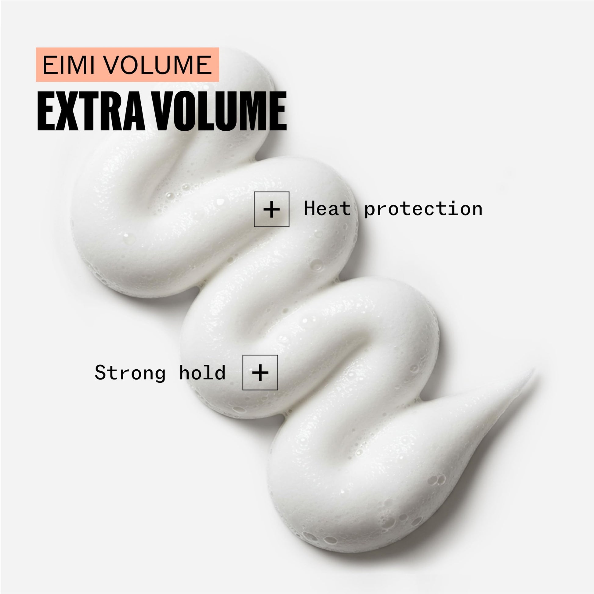 White Smoke Wella Professionals EIMI Extra Volume | Strong Hold Volumizing Hair Styling Mousse | Adds Volume & Body | Heat Protectant | 10.1 Oz