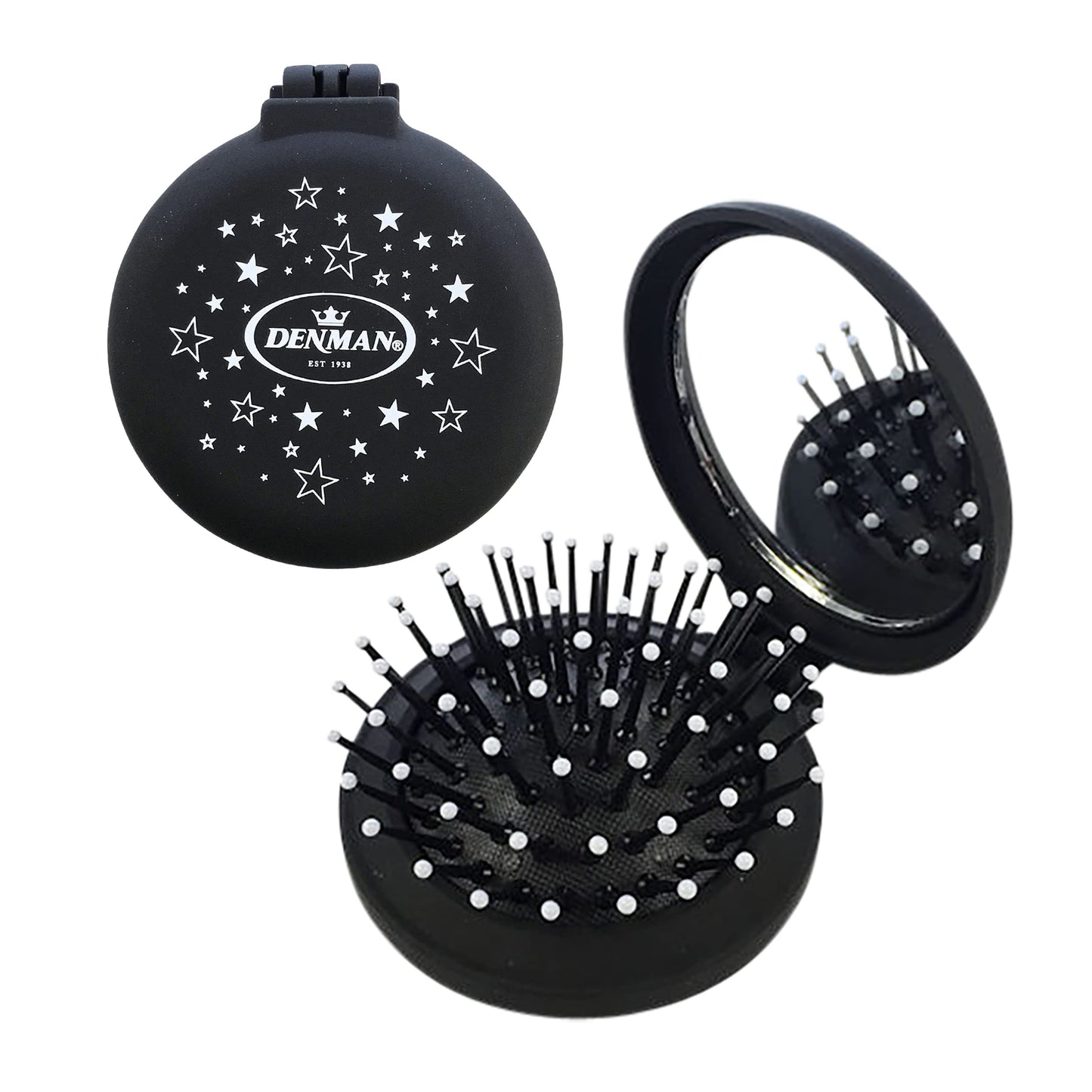 White Smoke Denman D7 Compact Popper Hairbrush, D007EBSR