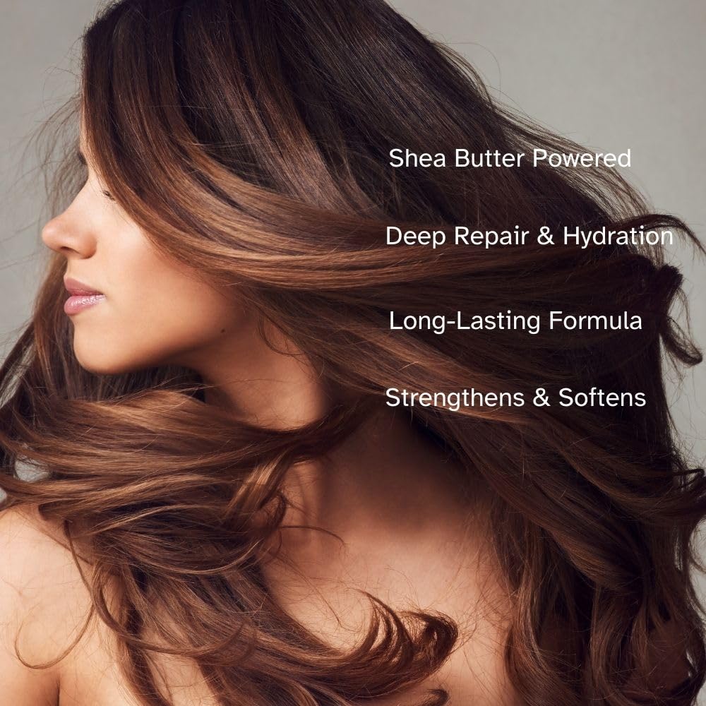 Black Savannah Hair Therapy Conditioner with Shea Butter & Keratin – Moisturizing, Sulfate-Free Formula for Dry, Damaged or Color-Treated Hair – Professional Salon Care 500 ml (16.9 oz)