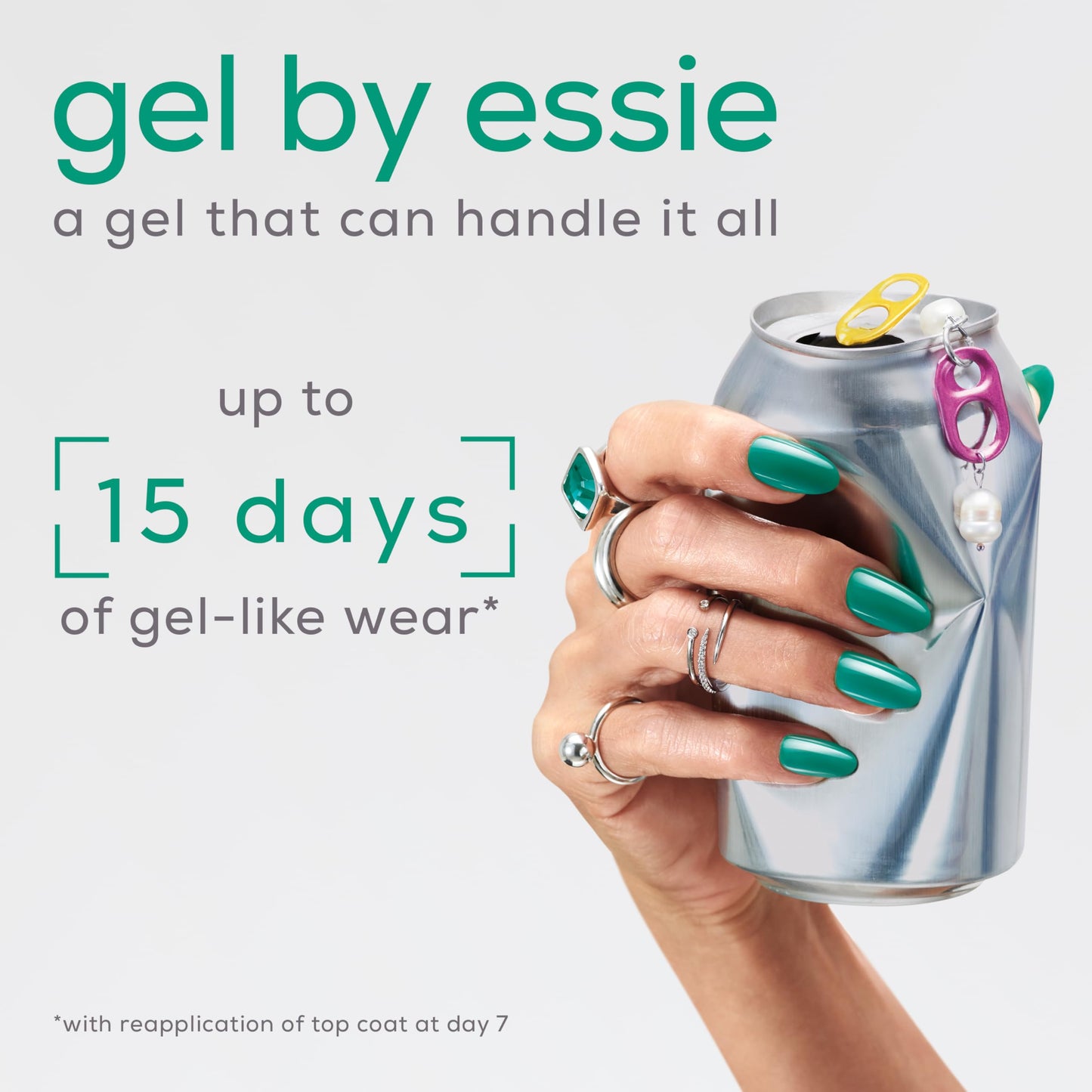Lavender essie Gel Couture 2-Step Longwear Nail Polish, Haute To Trot, Rose Pink Sheer Nail Polish, 0.46 fl. oz.
