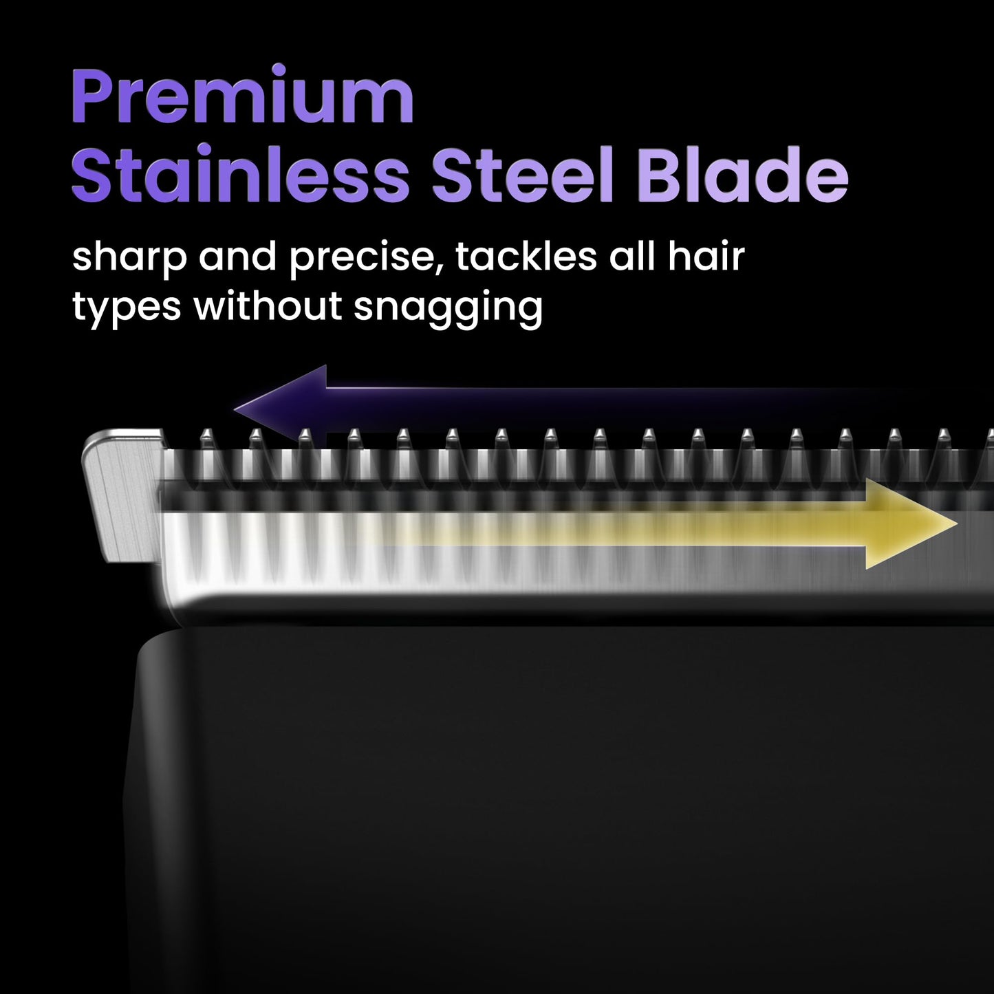 Black HACLI Professional Beard Trimmer for Men - Cordless IPX7 Waterproof, Precision Dial with 20 Adjustable Length Settings, Wet/Dry Use, 80 Min Runtime, Premium Facial Hair Groomer, Gift for Dad & Husband