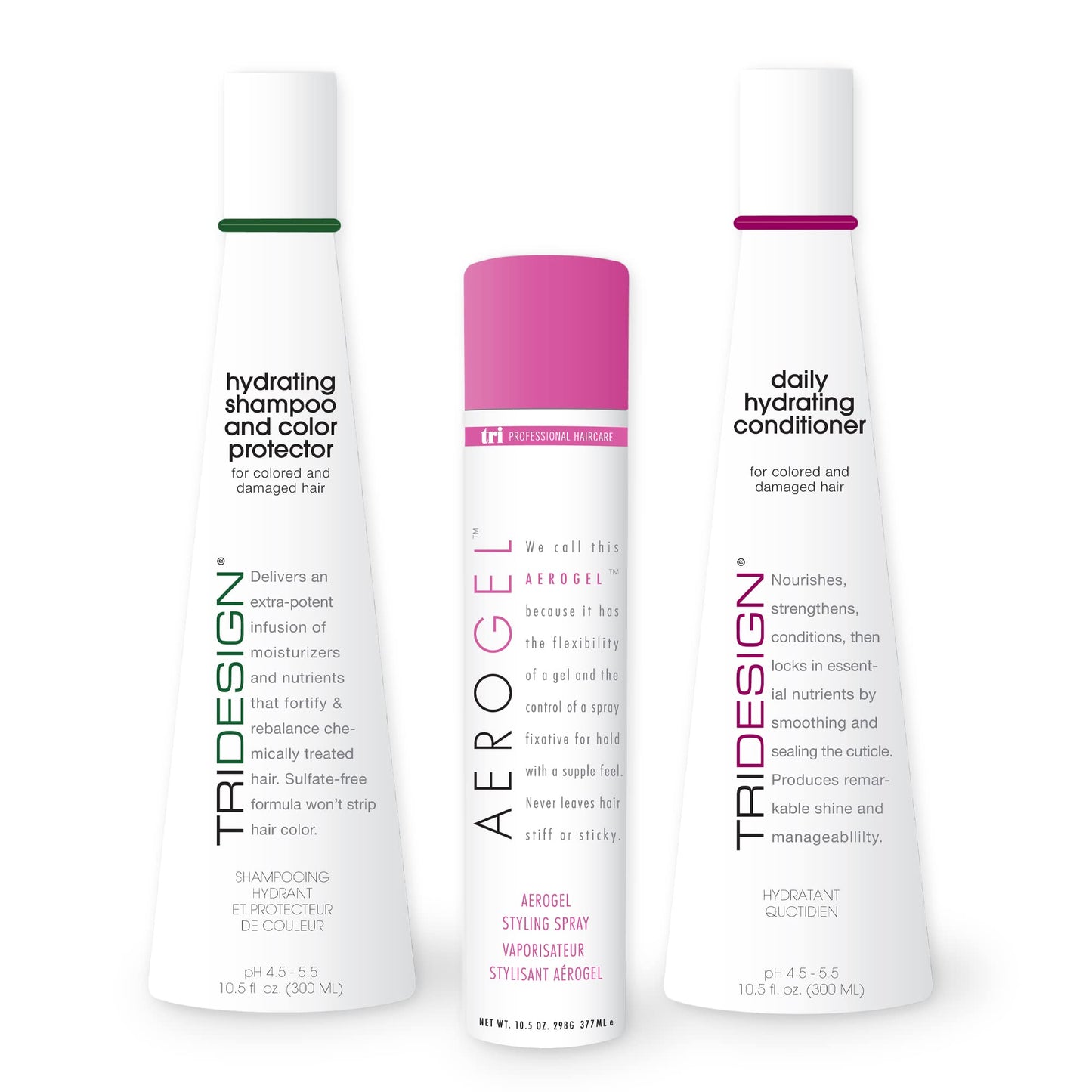White Smoke TRIDESIGN Hydrating Shampoo for Color Treated Hair, Sulfate and Paraben Free Care Treatment, Concentrated Hair Color Shampoo, Gently Cleanses -33.8 Fluid Ounce