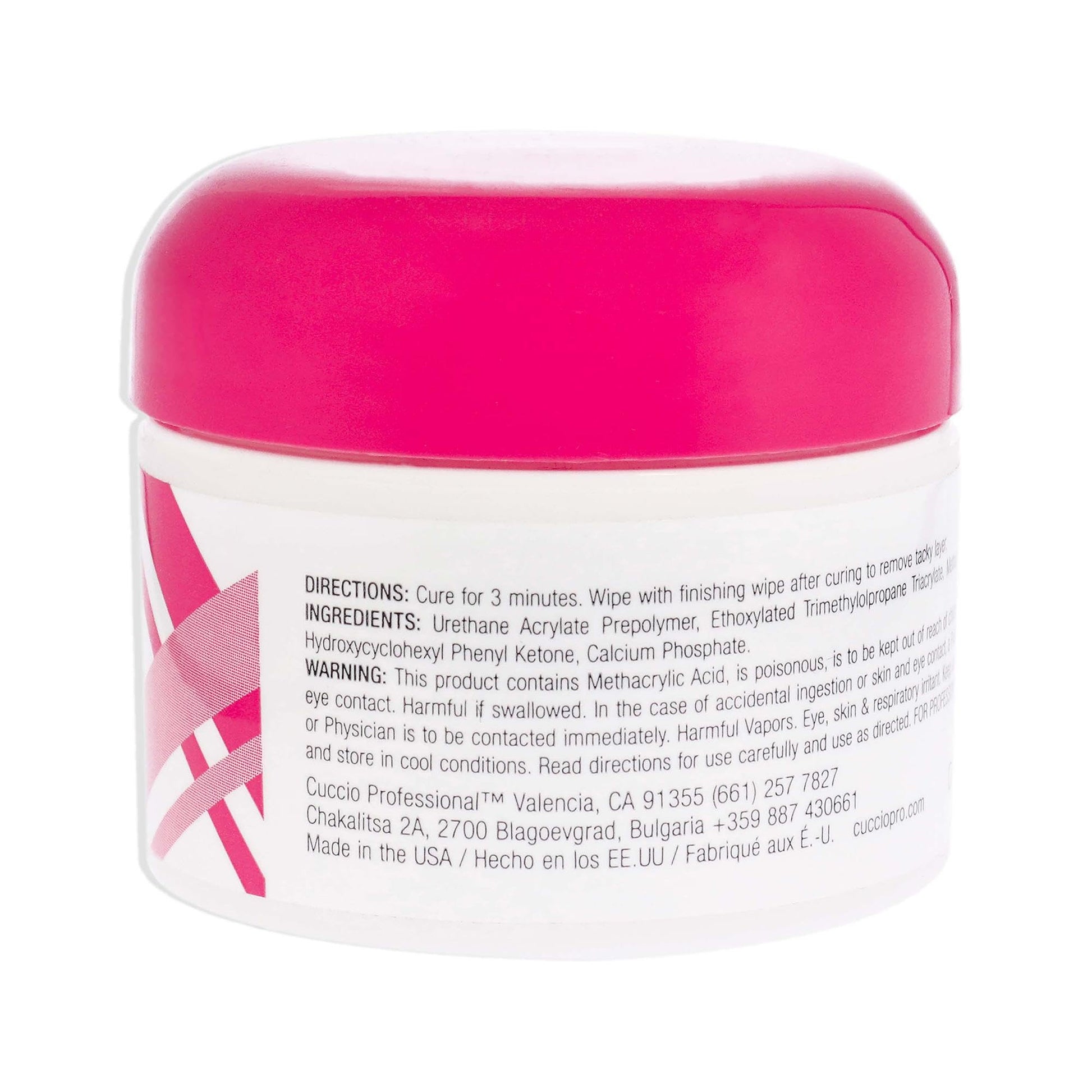 Lavender Cuccio Pro UV Gel - Unique Thermal Bond - Durability And Strength - Lightweight And Flexible - Maintains Natural Nail Thickness - Low Shine Finish - Builds Shape On The Nails - Clear - 1 Oz Nail Gel