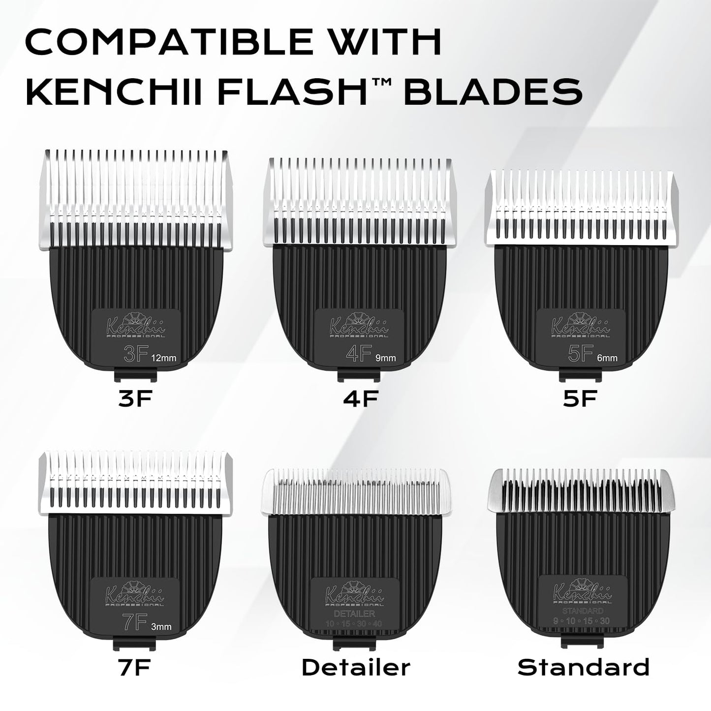 White Smoke Kenchii Flash Dog Clippers for Grooming 4-in-1 Digital Cordless Cat & Dog Grooming Clipper for Pet Care, Precision Pet Grooming Trim, Shape, and Style Effortlessly, White