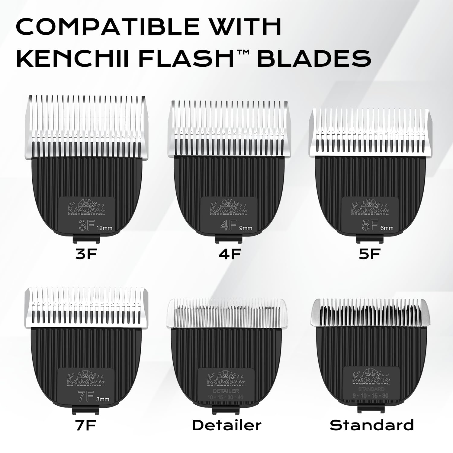 White Smoke Kenchii Flash Dog Clippers for Grooming 4-in-1 Digital Cordless Cat & Dog Grooming Clipper for Pet Care, Precision Pet Grooming Trim, Shape, and Style Effortlessly, White