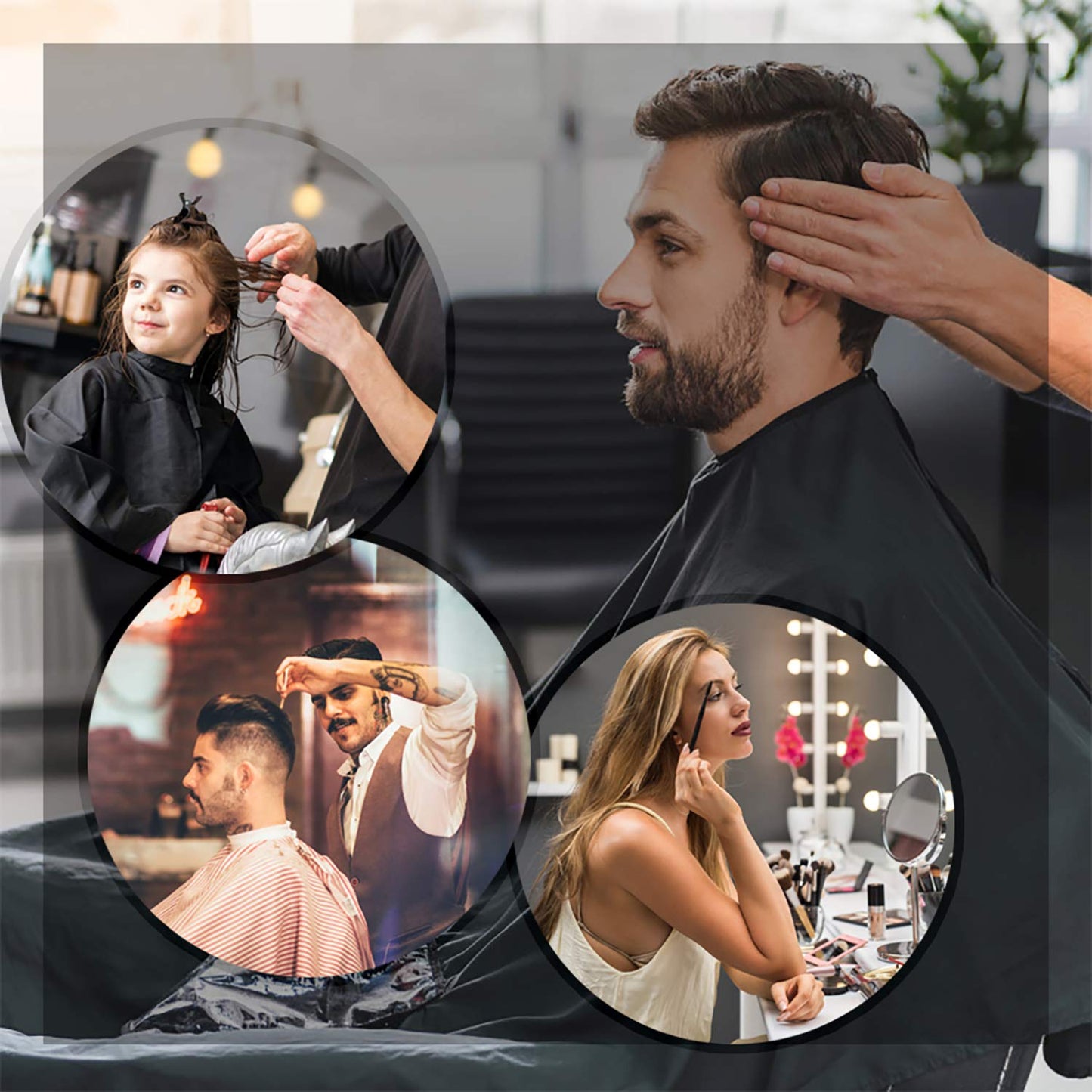 Dark Slate Gray PayLessHere Barber Chair Reclining Salon Chair for Hair Stylist Chair Portable Shampoo Chairs for Salon with Stable Metal Frame can Sit or Lie Down for Beauty and Hairdressing