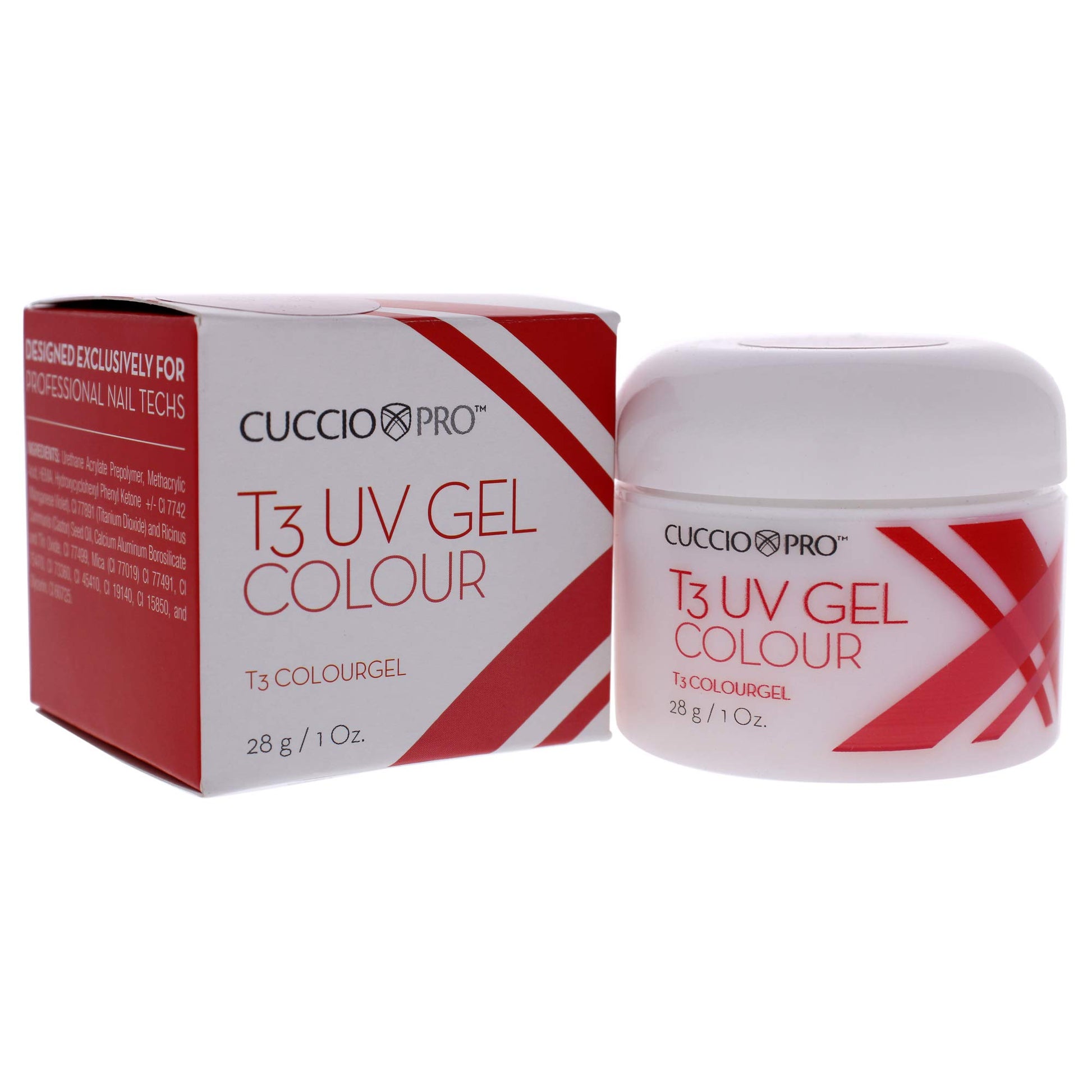 White Smoke Cuccio Pro T3 Uv Gel Colour - Opaque Blush 1 Oz