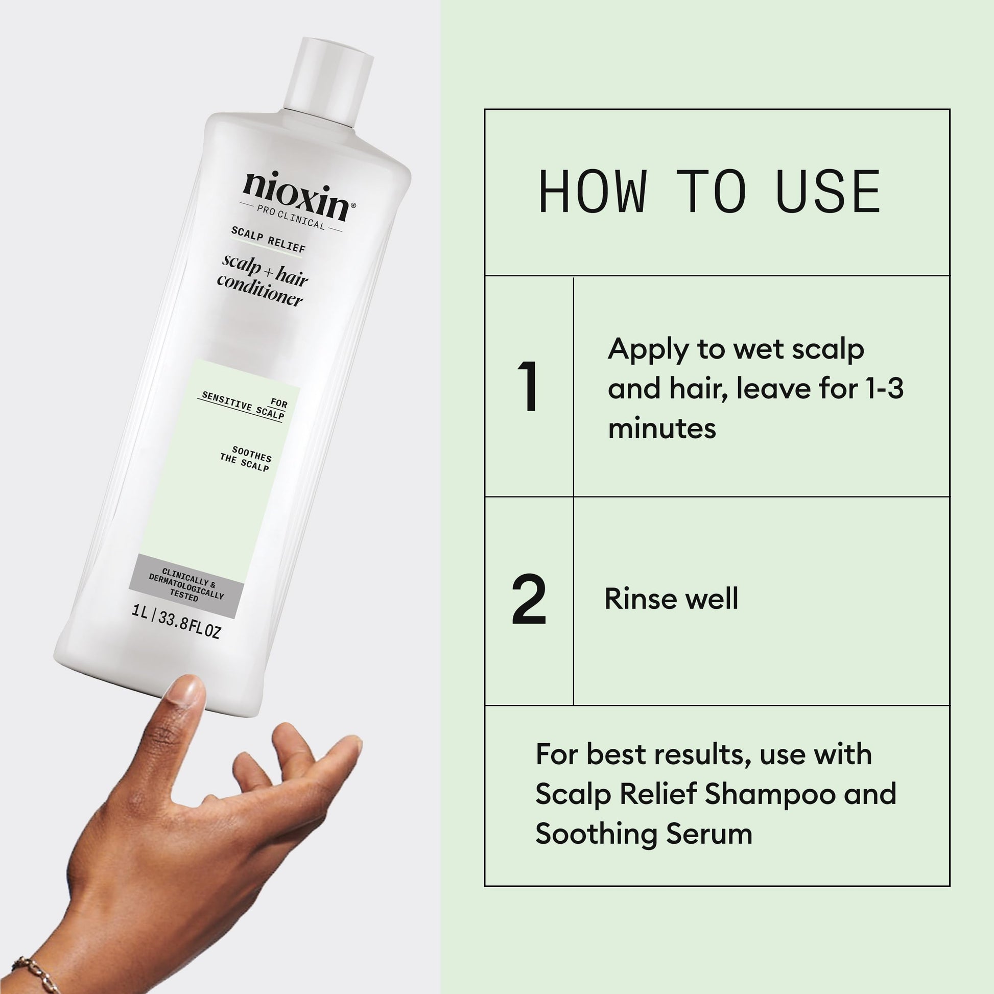 Lavender Nioxin Scalp Relief Hair Conditioner | For Sensitive Scalp | Made with Aloe Vera and Vitamin E | 33.8 Fl oz.