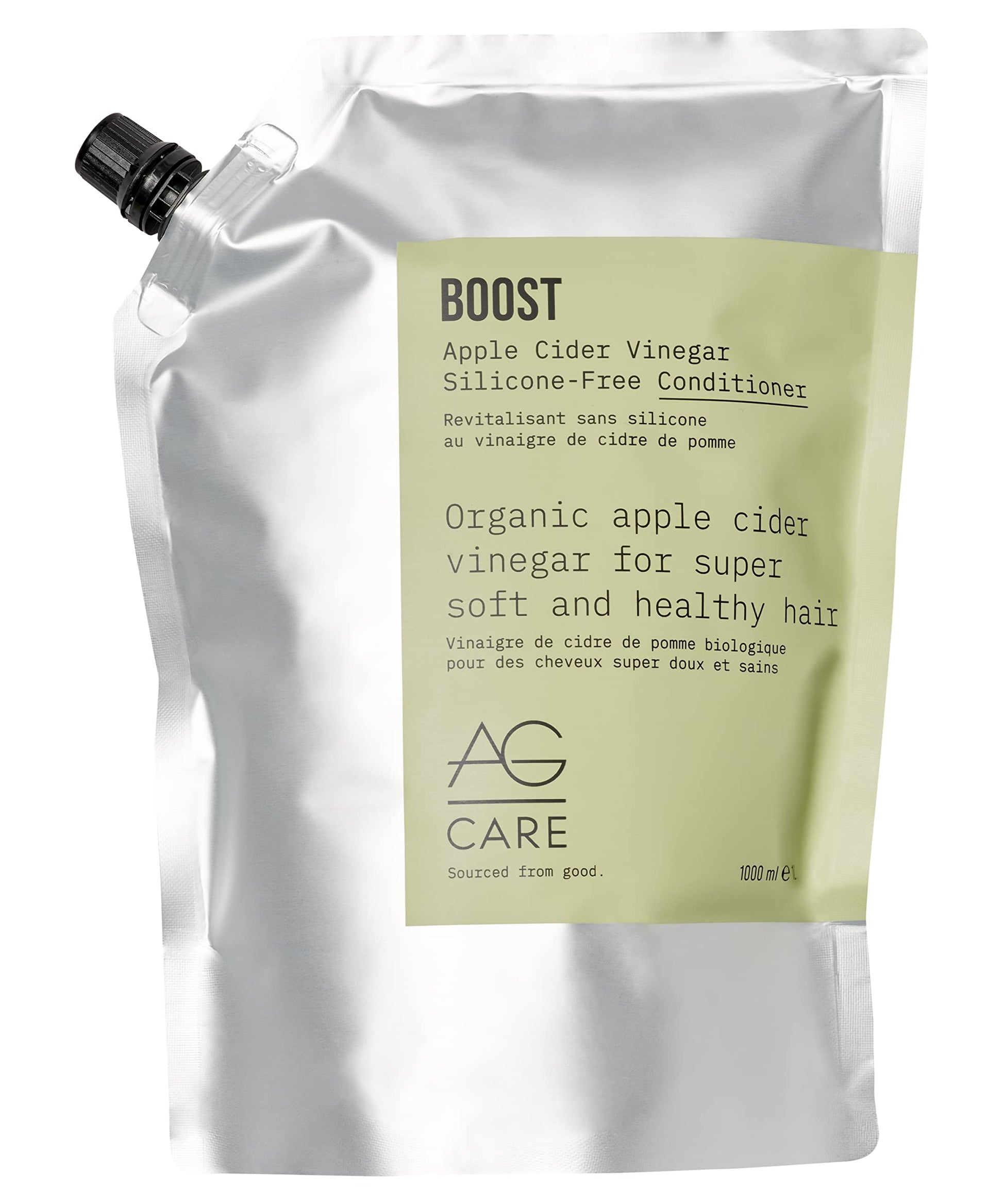 White Smoke AG Hair BOOST Apple Cider Vinegar Refill Conditioner, 1L