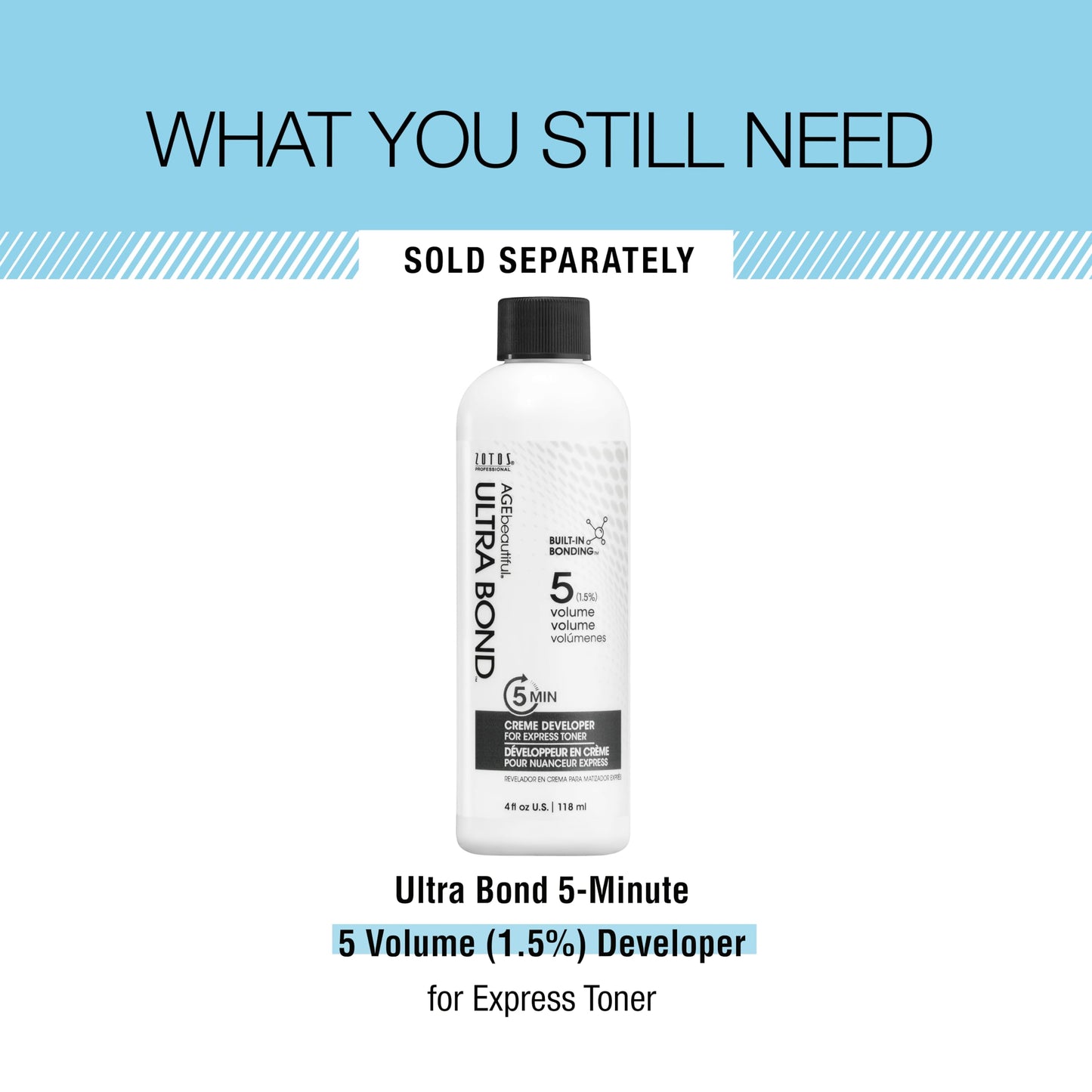 White Smoke AGE beautiful 5-Minute Express Hair Toner with Ultra Bond Building | Strengthens, Protects & Nourishes | Ammonia Free | For Added Shine & Custom Shades | Icy Shine Gloss | 2 Fl Oz (Pack of 1)
