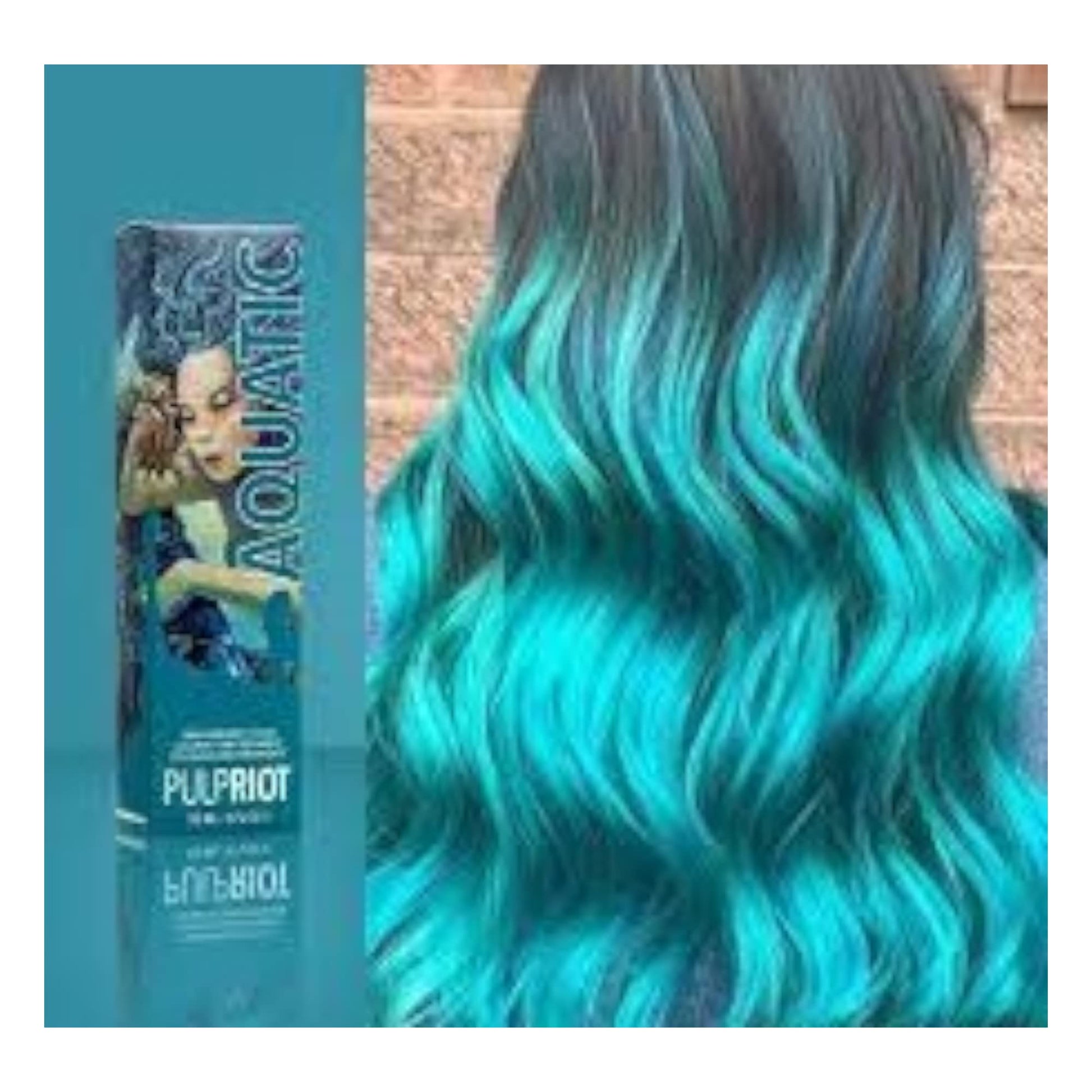 Steel Blue Pulp Riot Semi-Permanent Hair Color 4oz- Aquatic