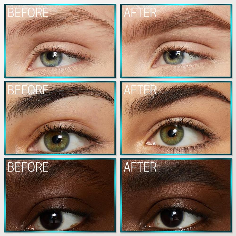 Black Microblading Eyebrow Pencil, 2024 NEW Magic Eyebrow Tattoo Pencil 4 Fork Tip, Create Natural Hair-Like Brows, Waterproof Brow Pencil with Micro-Fork Tip (Dark Brown)