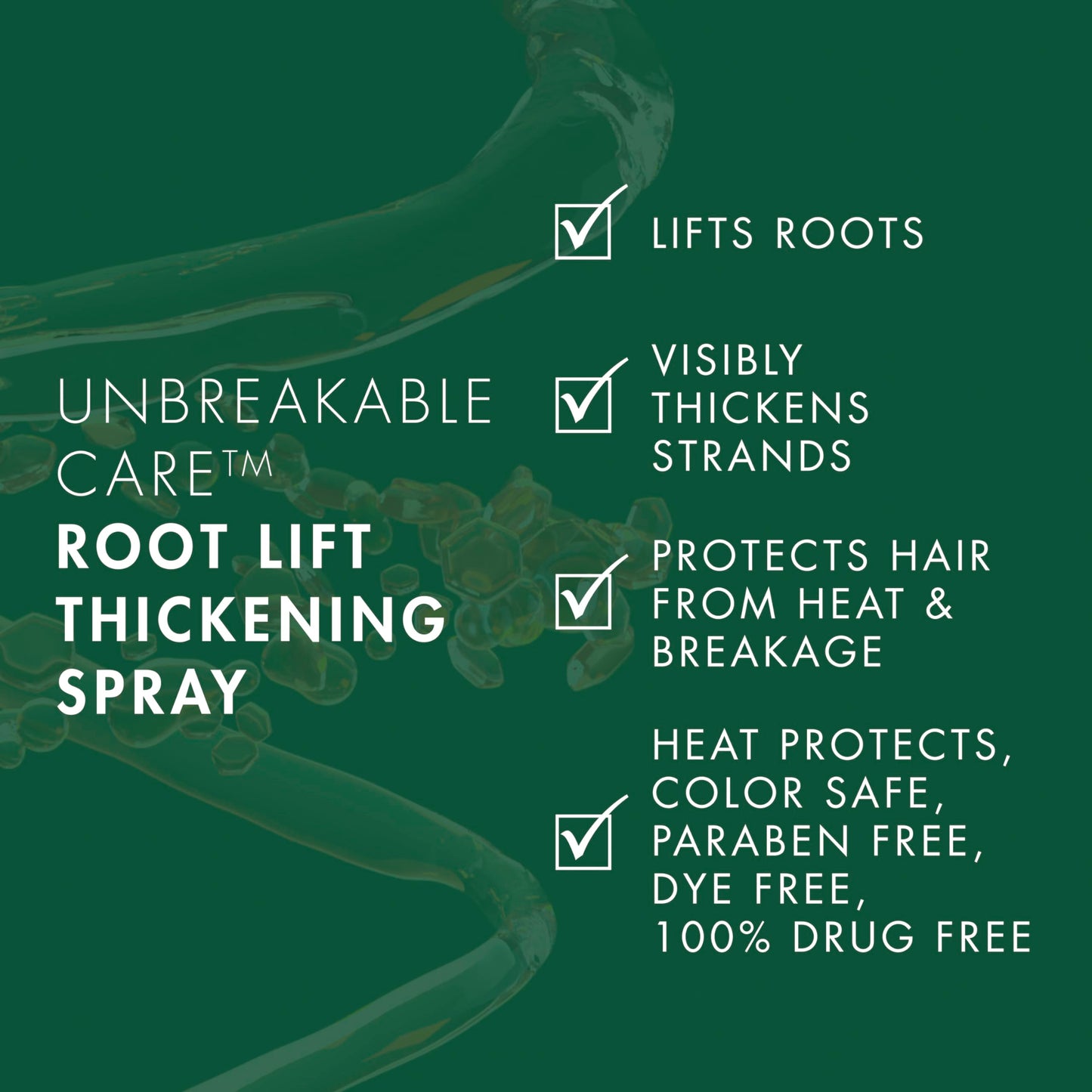 Dark Slate Gray Nexxus Root Lift Thickening Spray Unbreakable Care with ProteinFusion Blend of Biotin, Keratin & Collagen Amino Acids, 6 oz