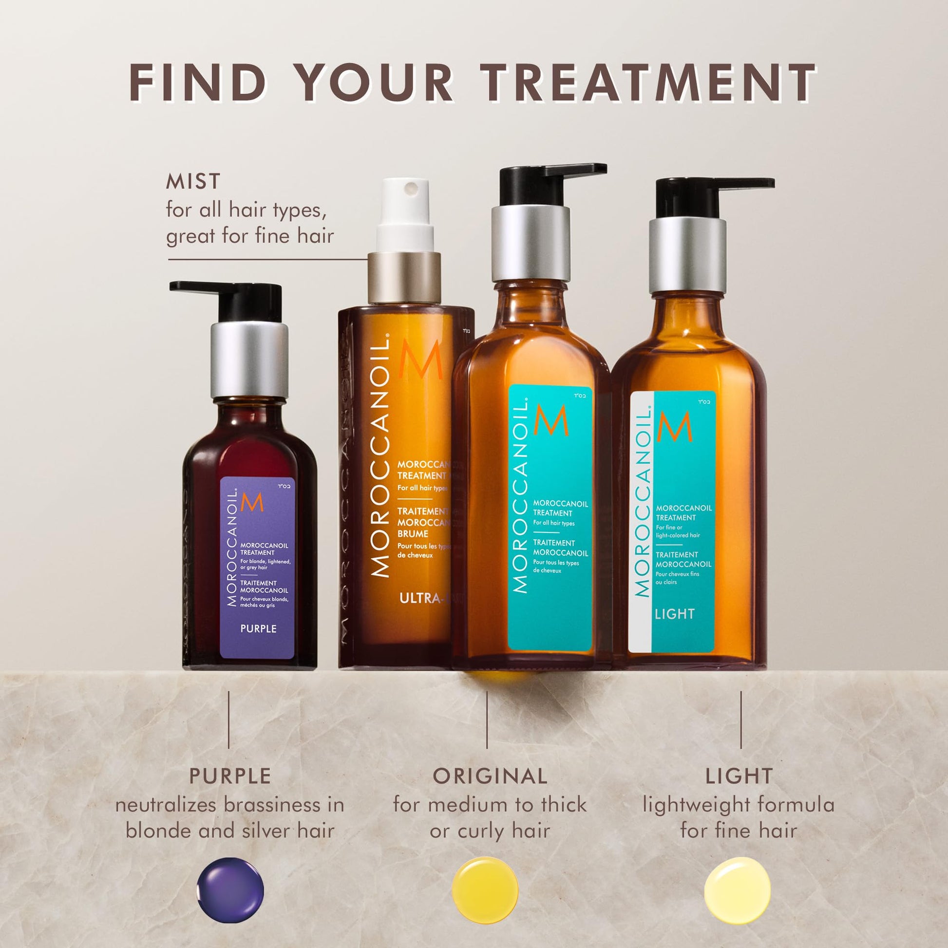 Gray Moroccanoil Treatment Hair Oil Mist 0.85 Fl. Oz.