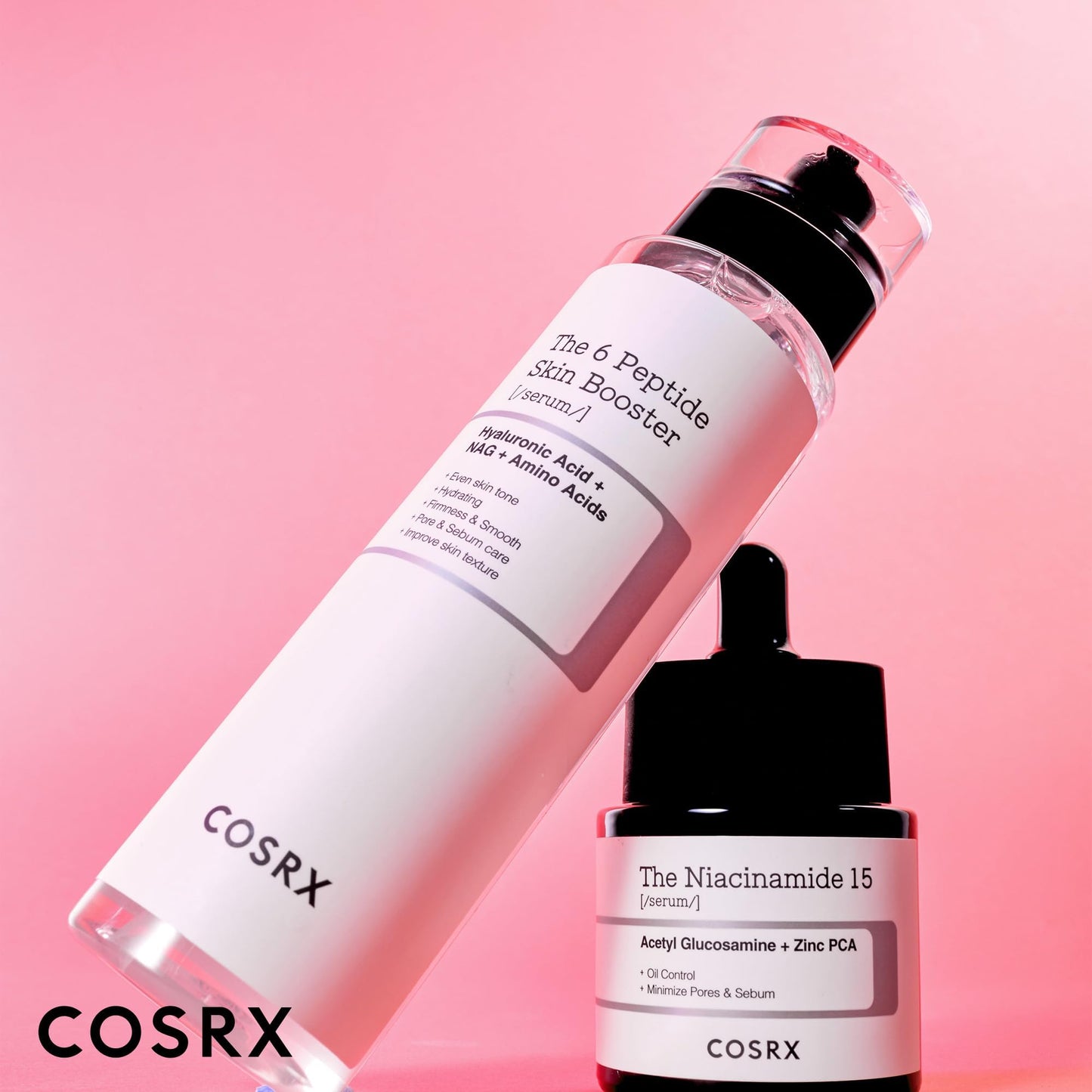 Light Pink COSRX Vitamin C 23% Peptide Booster Set - Amazon Exclusive - Korean Skin Care, Gift Sets, Vitamin C Serum, Face Serum