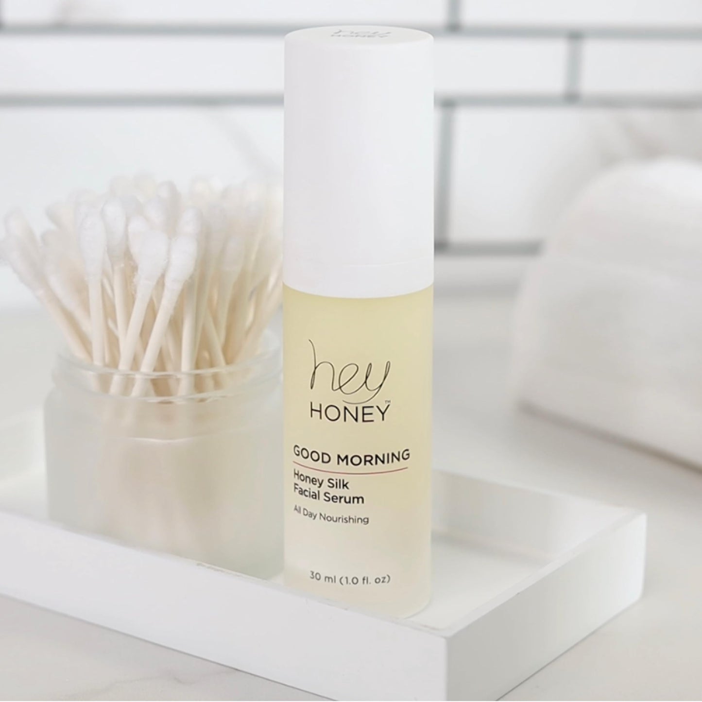 Lavender Hey Honey Good Morning Honey Silk Facial Serum | Anti-Aging Vitamin C & Hyaluronic Acid Serum for Radiant Skin Boosts Glow, Smooths Fine Lines, Strengthens Skin Barrier | 1 oz