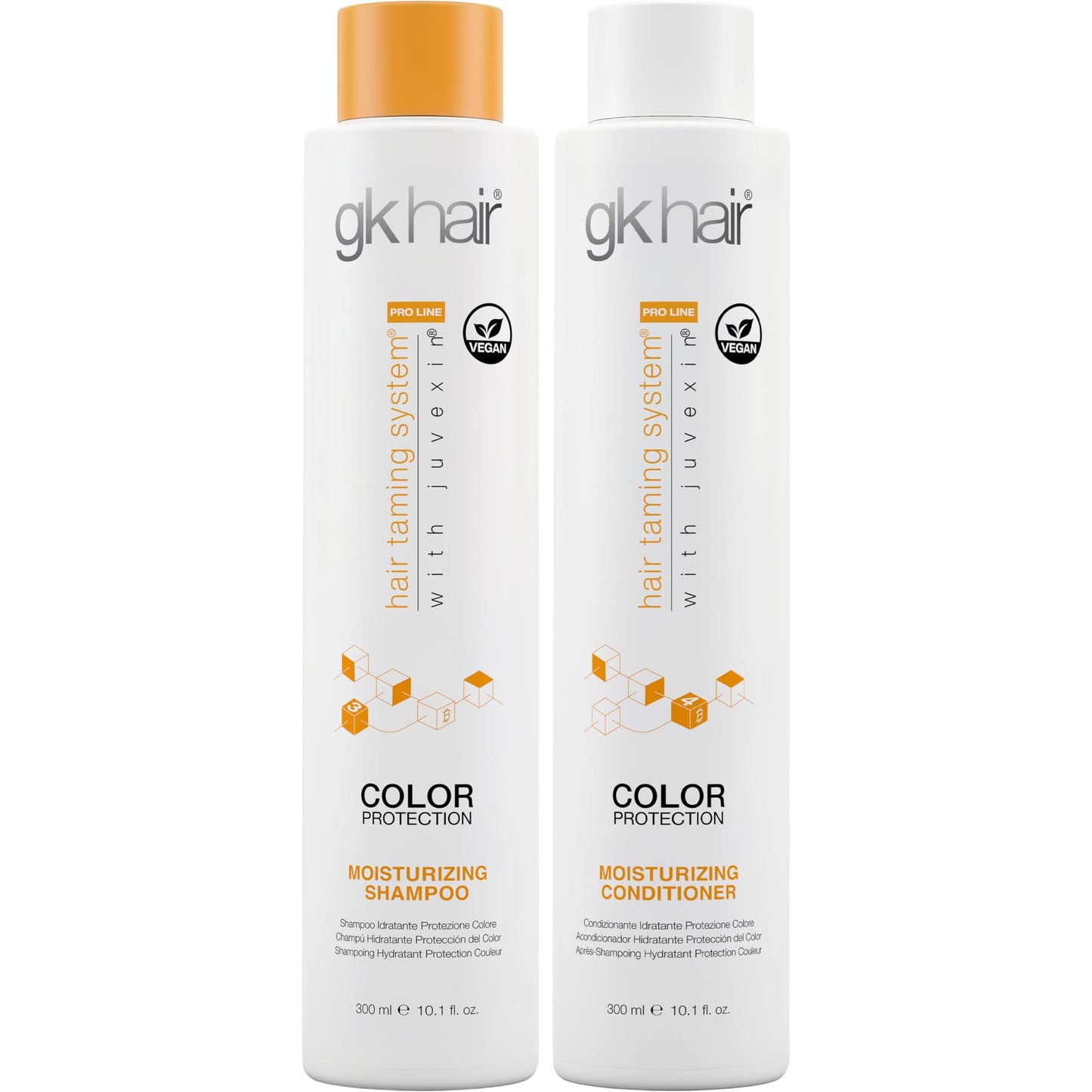 Lavender GK HAIR Moisturizing Color Protection Shampoo & Conditioner Set 10.1 Oz – Hydrating Repair for Dry, Coarse & Color Treated Hair – Strengthening Protein Formula with Natural Oils & Plant Extracts