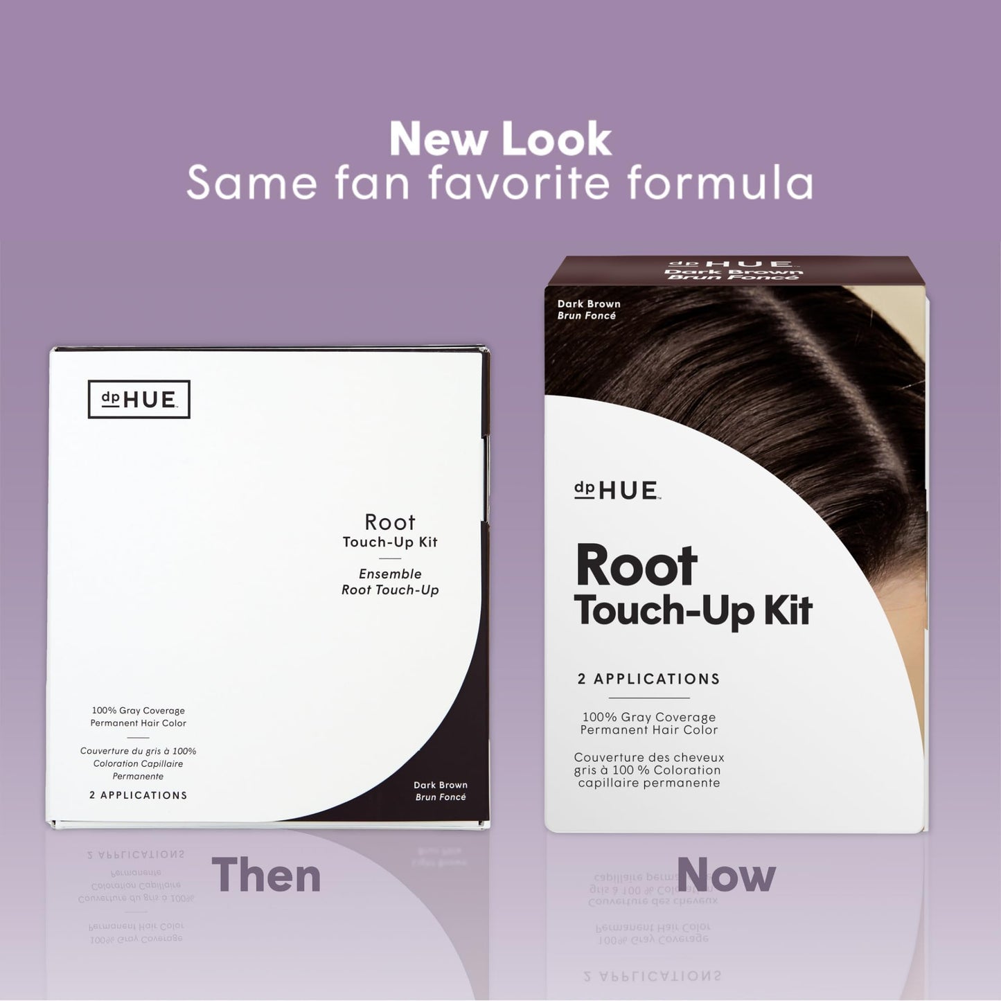 White Smoke dpHUE Root Touch-Up Kit, Dark Brown - Permanent Hair Color for Gray Coverage - Includes Two Applications - Paraben, SLS & SLES Sulfate Free - Leaping Bunny Certified