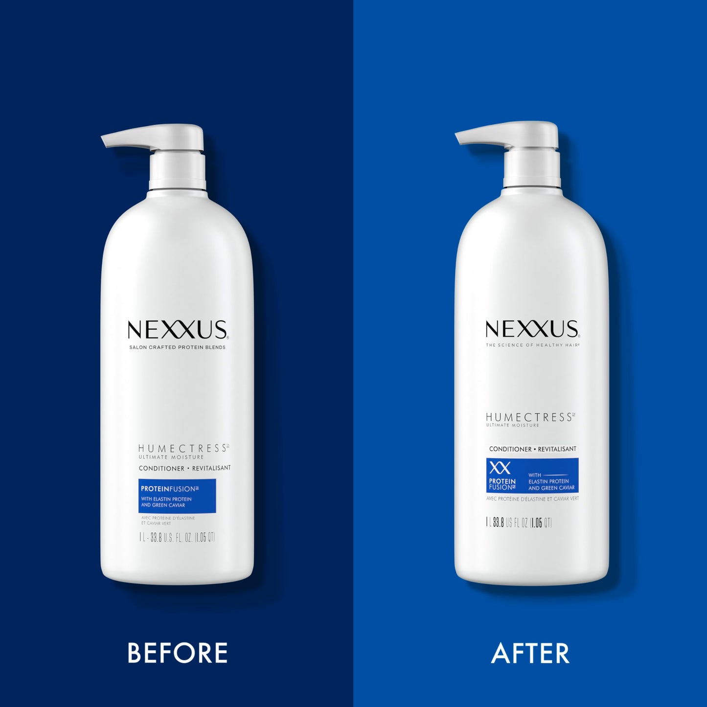 Dark Slate Blue Nexxus Humectress Conditioner for Ultimate Moisture for Dry Hair Powered by POLYSOFT HYDRATOR Technology with Tri-lipids 33.8 oz