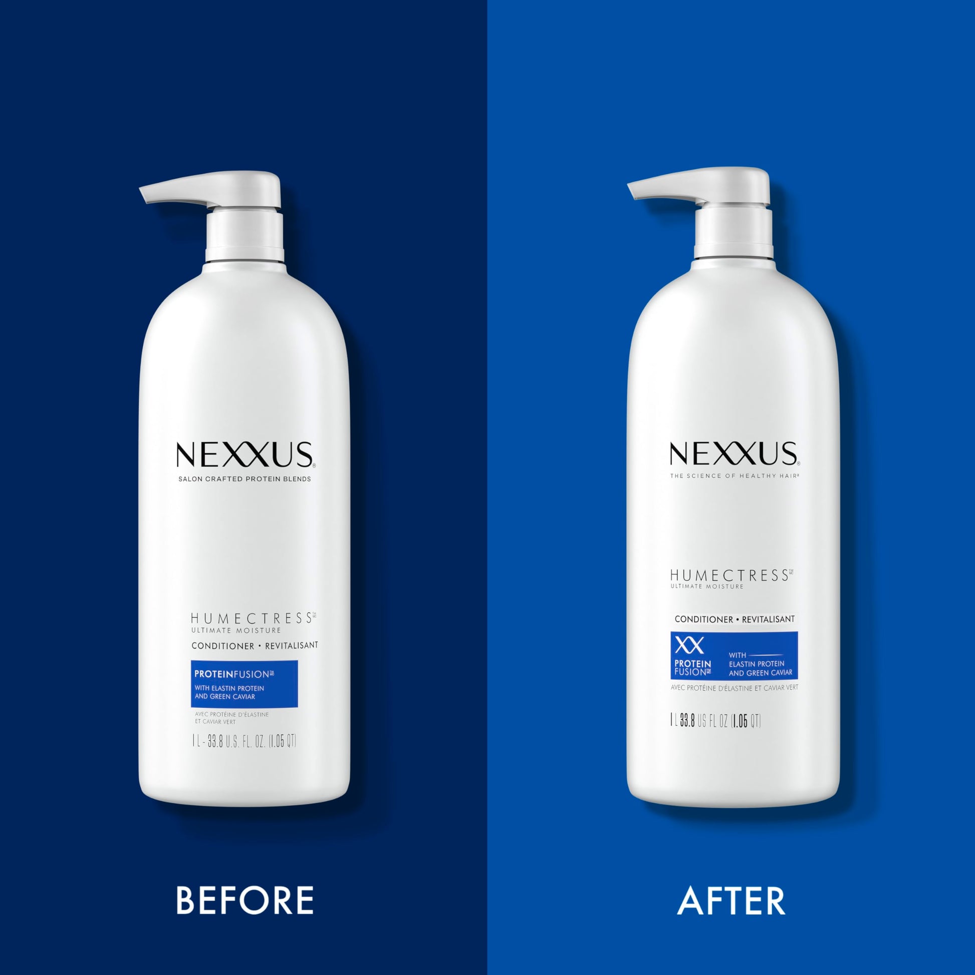 Dark Slate Blue Nexxus Humectress Conditioner for Ultimate Moisture for Dry Hair Powered by POLYSOFT HYDRATOR Technology with Tri-lipids 33.8 oz